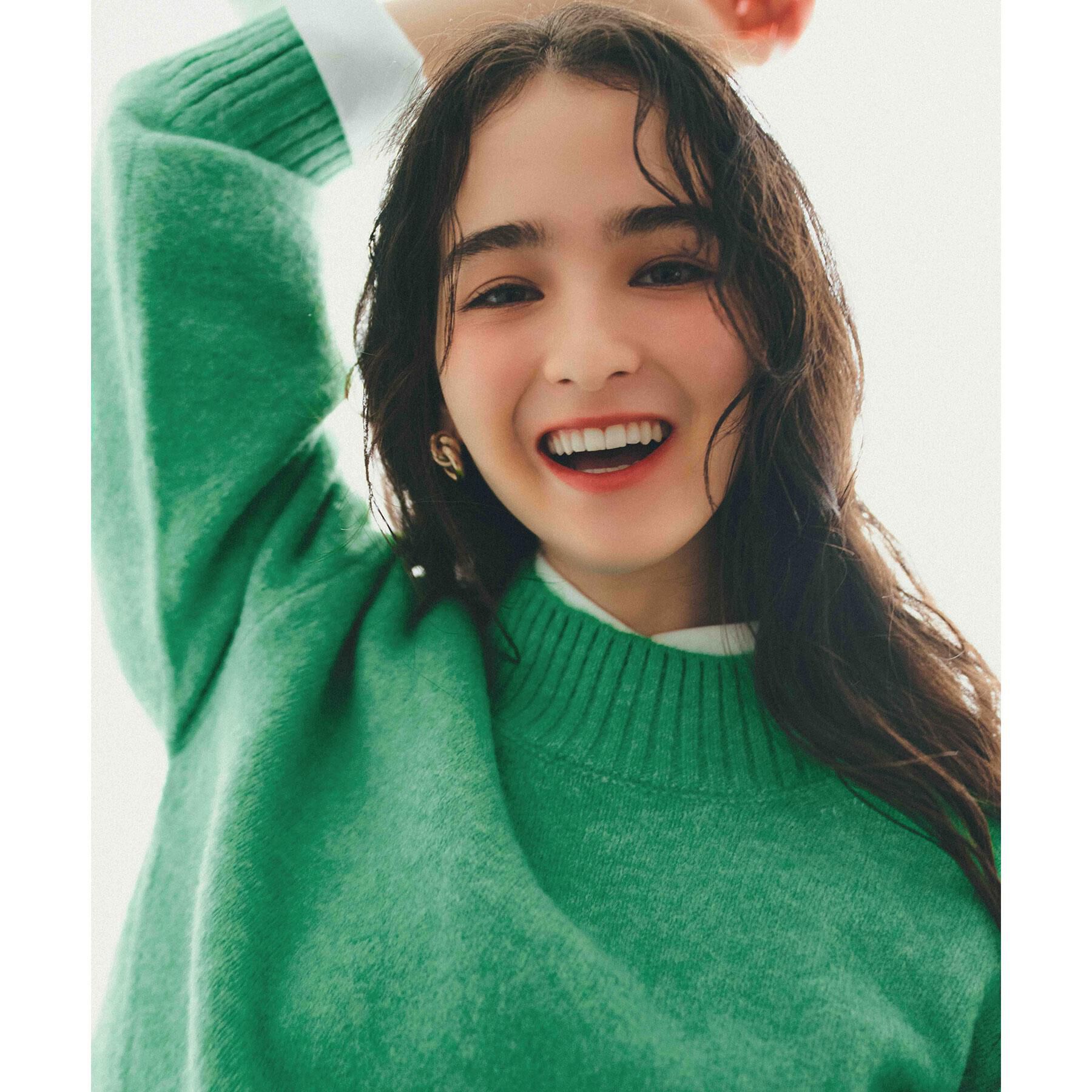 OPAQUE.CLIP「ふわふわハイネックニット【洗濯機OK】」|ニット・セーター|