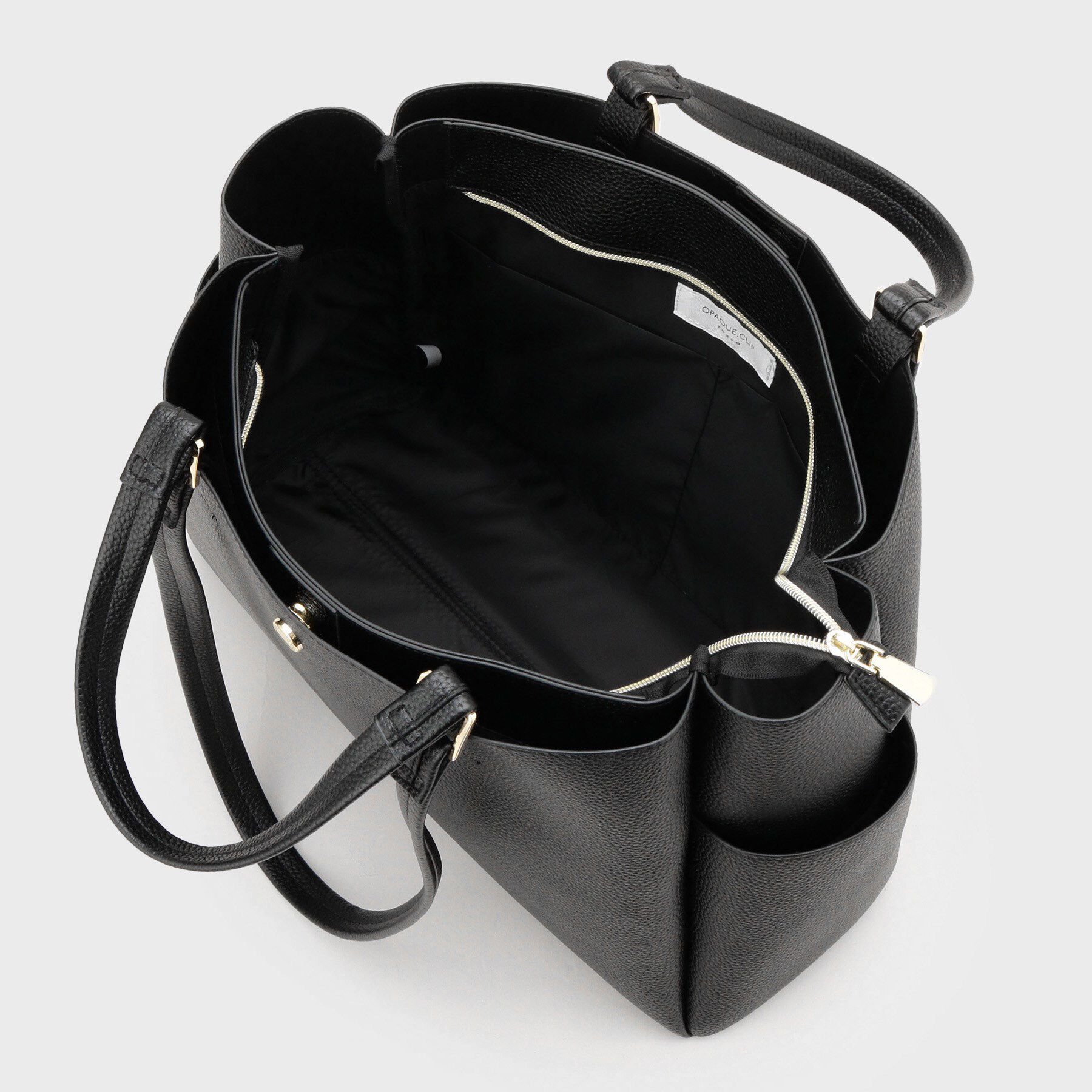 OPAQUE.CLIP「シュリンク合皮大容量トートバッグ【人間工学／軽量／A4サイズ対応／2WAY】」|トートバッグ|