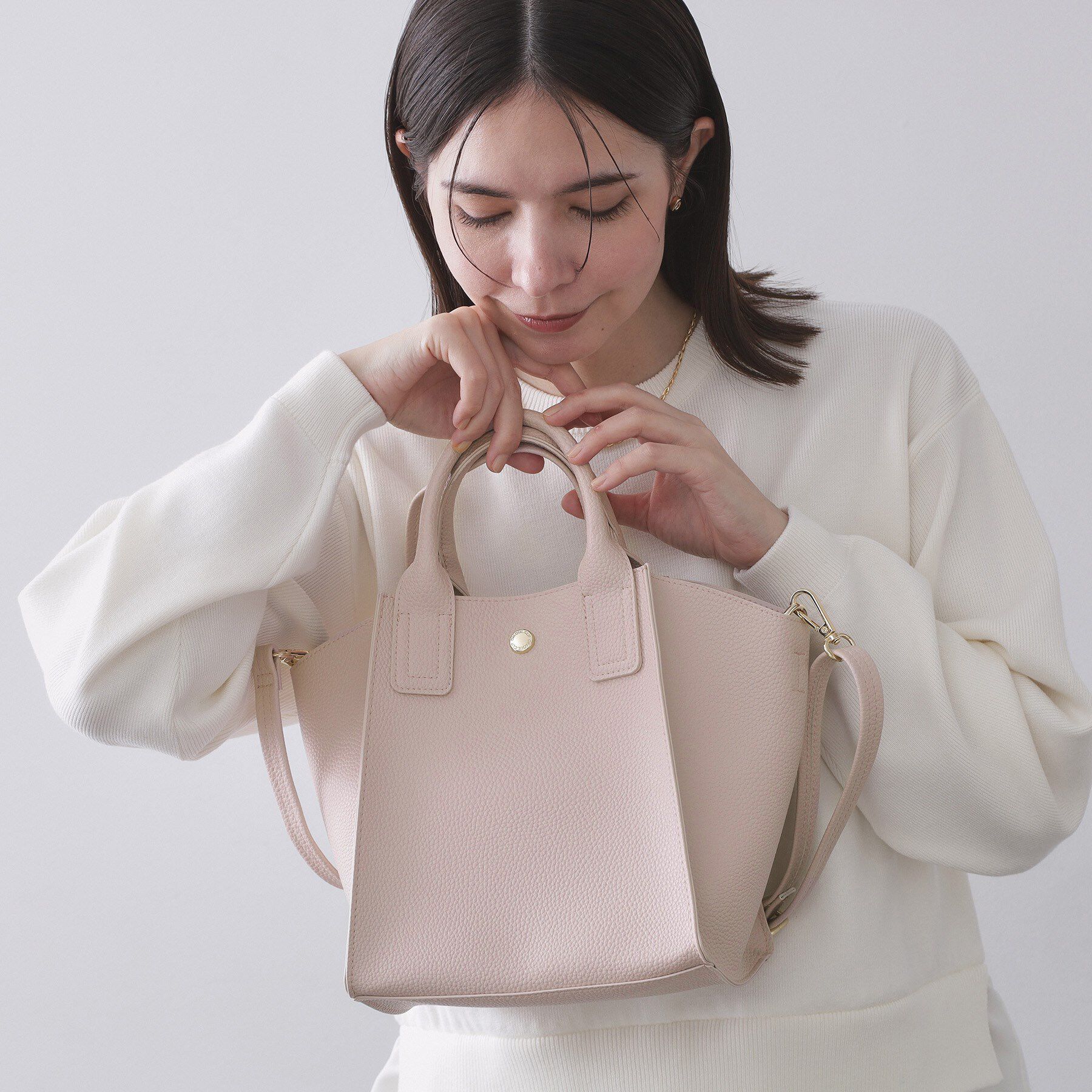 OPAQUE.CLIP「サイドウィングミドルトートバッグ【2WAY／軽量】」|ショルダー・メッセンジャー|