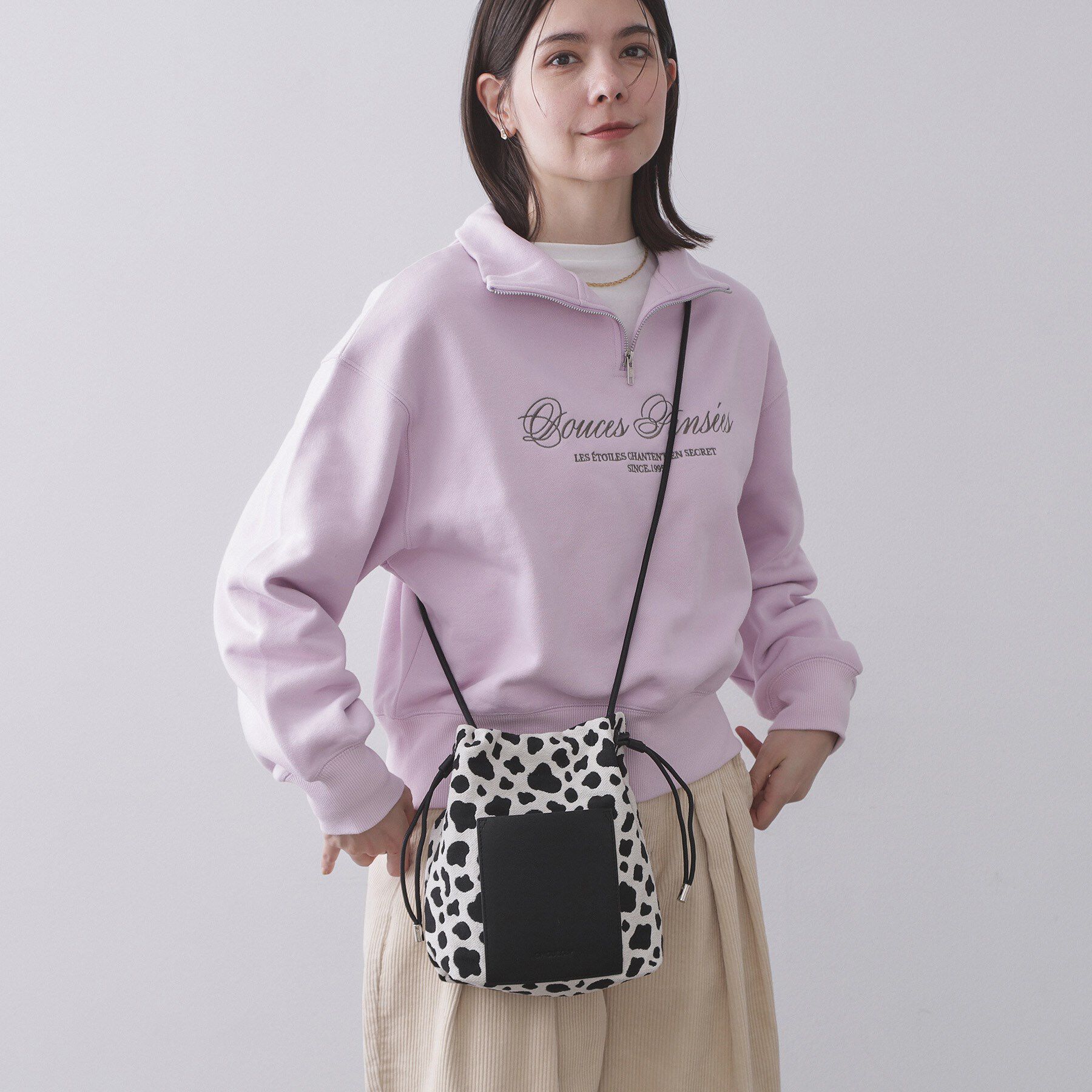 OPAQUE.CLIP「素材アソートサイドドロストミニショルダーバッグ【長さ調整可能】」|ショルダー・メッセンジャー|