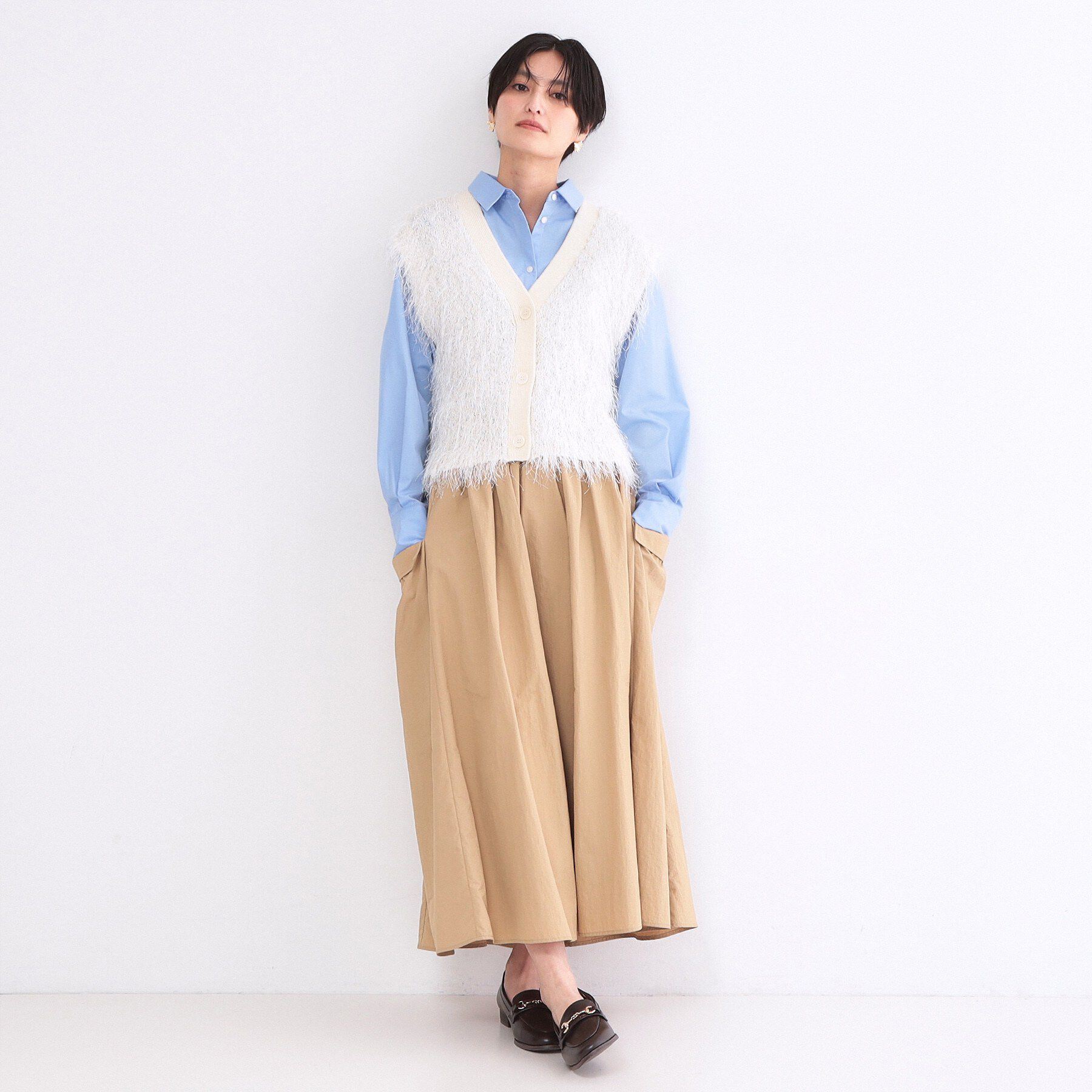 OPAQUE.CLIP「レギュラーカラーシャツ/ストライプアソート【洗濯機OK】」|シャツ・ブラウス|