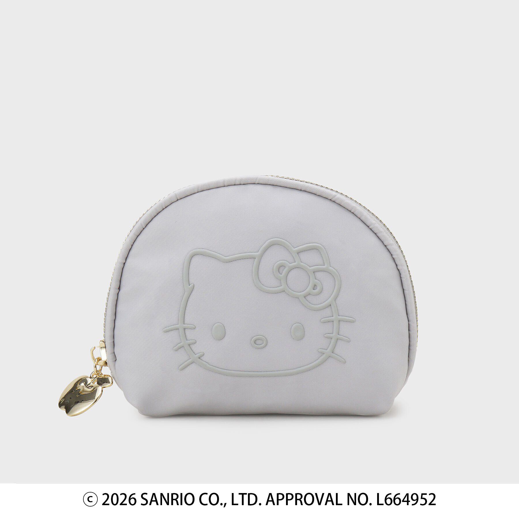 OPAQUE.CLIP「◆【ハローキティ】立体フェイスプリントシェルポーチ」|ポーチ|ライトグレー(011