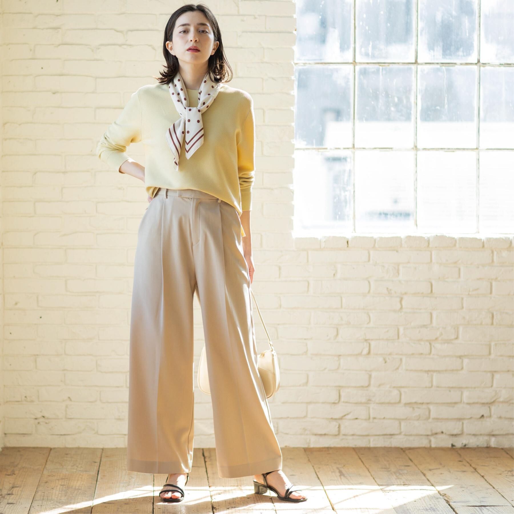 OPAQUE.CLIP「美脚ストレッチストレートワイドパンツ【洗濯機OK】」|その他|