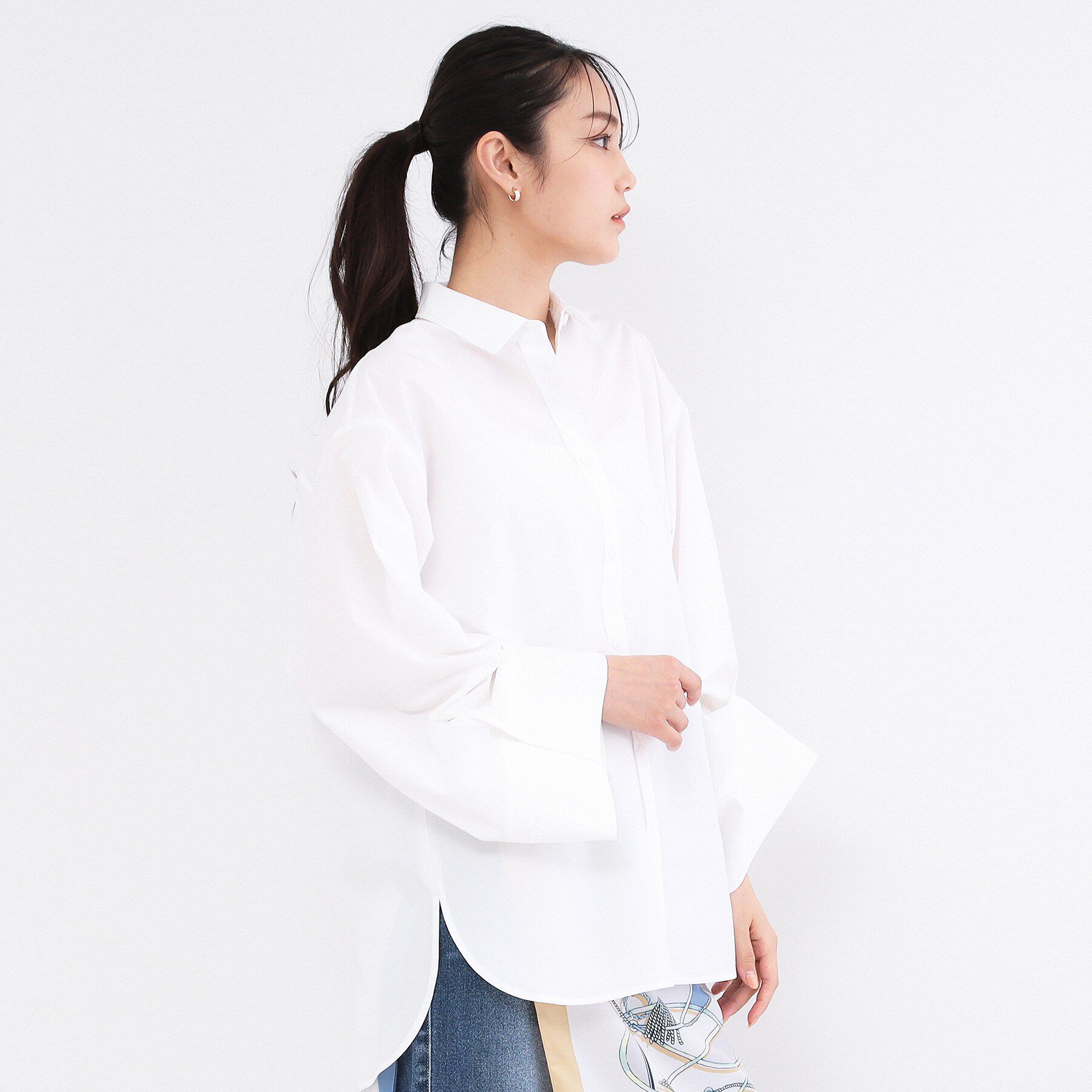 OPAQUE.CLIP「2WAY変形スリーブシャツ【洗濯機OK】」|シャツ・ブラウス|
