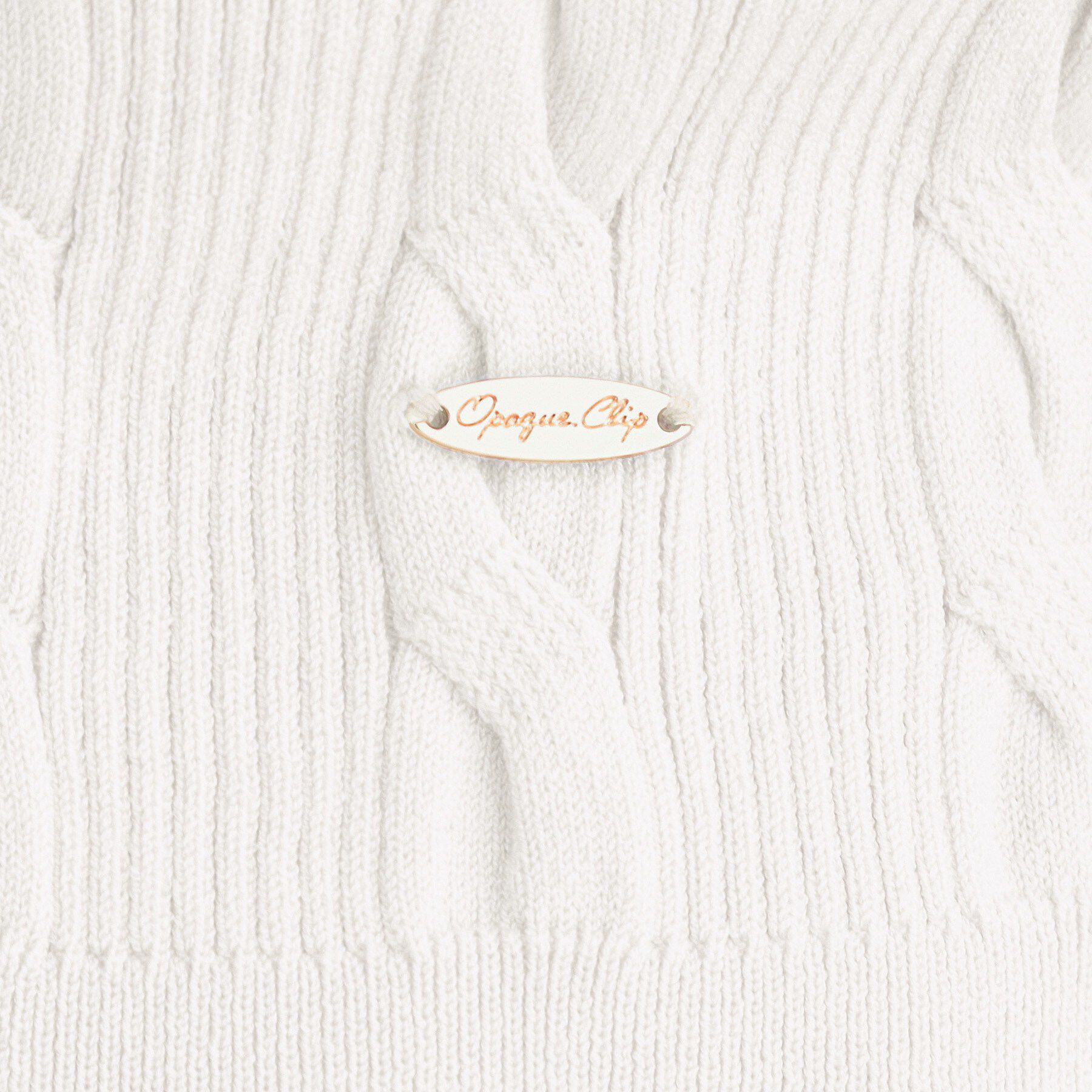 OPAQUE.CLIP「ケーブル編みニット【洗濯機OK】」|ニット・セーター|