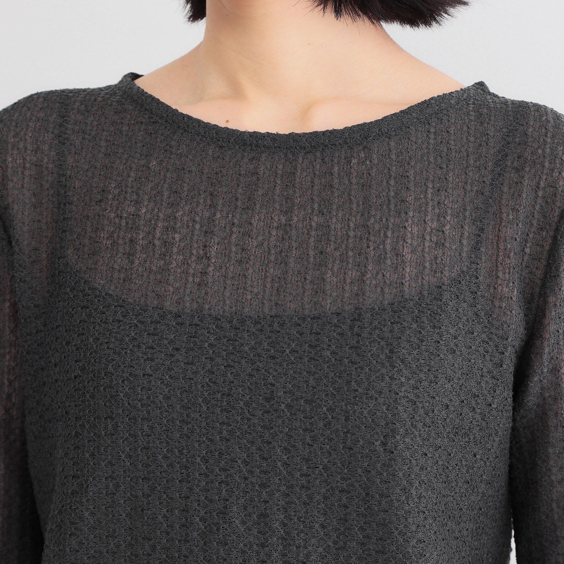 OPAQUE.CLIP「ラッセルレーストップス【洗濯機OK】」|Tシャツ・カットソー|