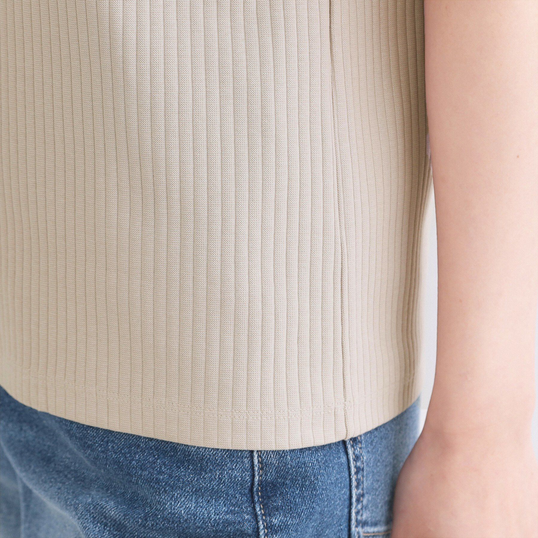 OPAQUE.CLIP「ベーシックリブボートネックカットソー【洗濯機OK】」|Tシャツ・カットソー|