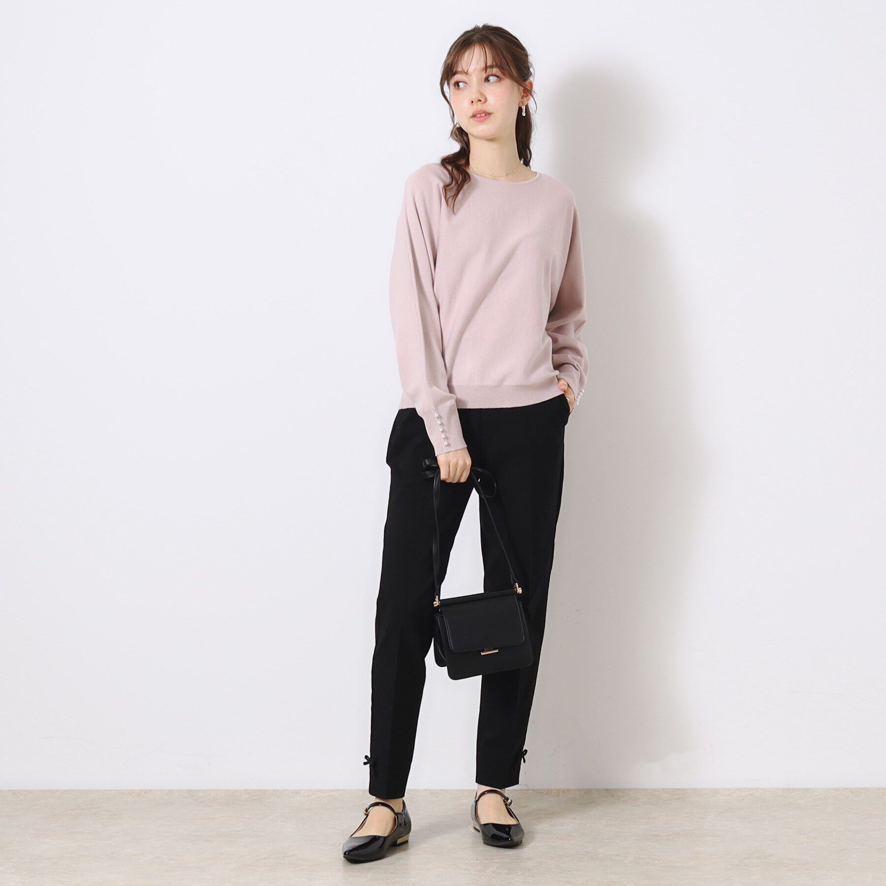 Couture broach「【ラクチンきれい見えパンツ】リボンハイパーストレッチパンツ」|その他|