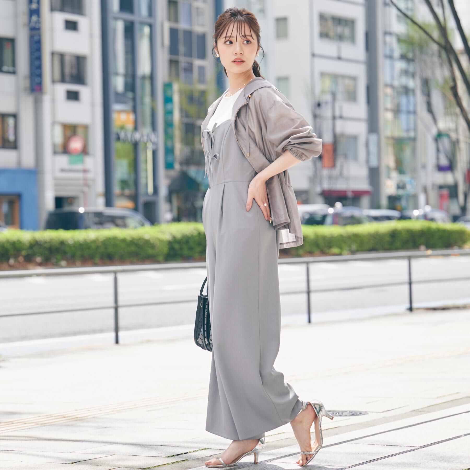 Couture broach「【オシャレな透け感・ペプラム】愛されシアーマンパ」|ブルゾン・スタジャン|