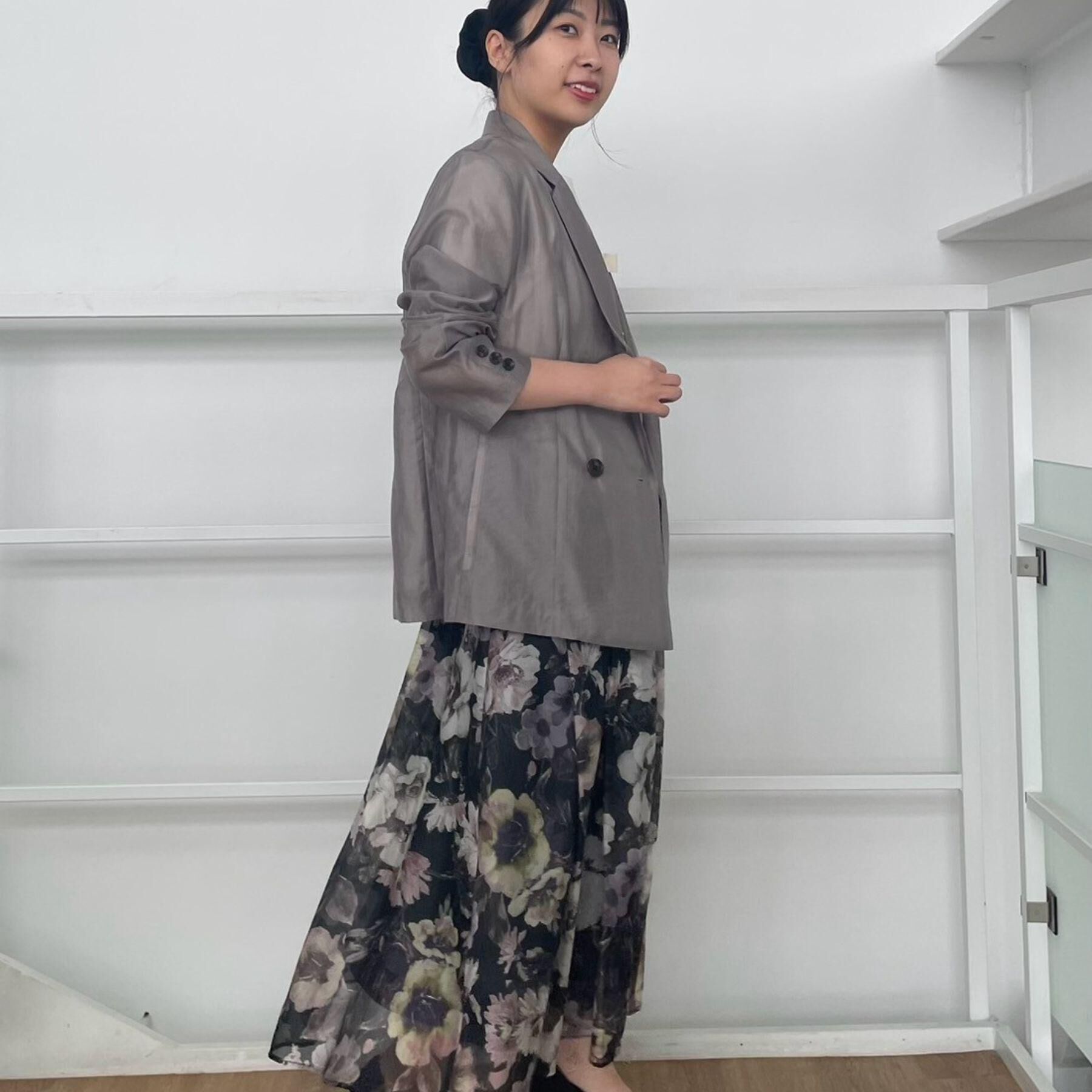 Couture broach「【一枚で着映える・華やか・上品】Summerオーガンフルールスカート」|スカート|