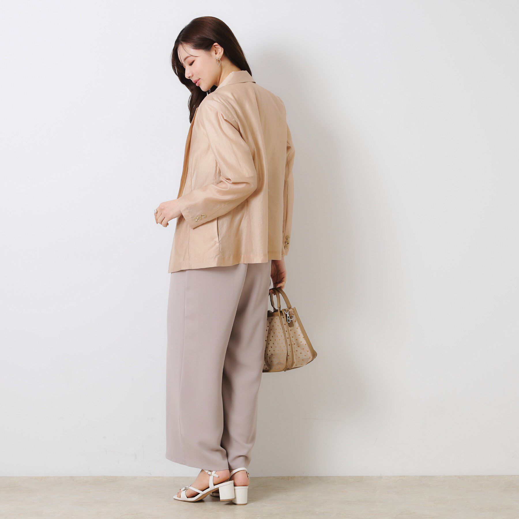 Couture broach「【オシャレな透け感・通勤】シアージャケット」|テーラードジャケット|