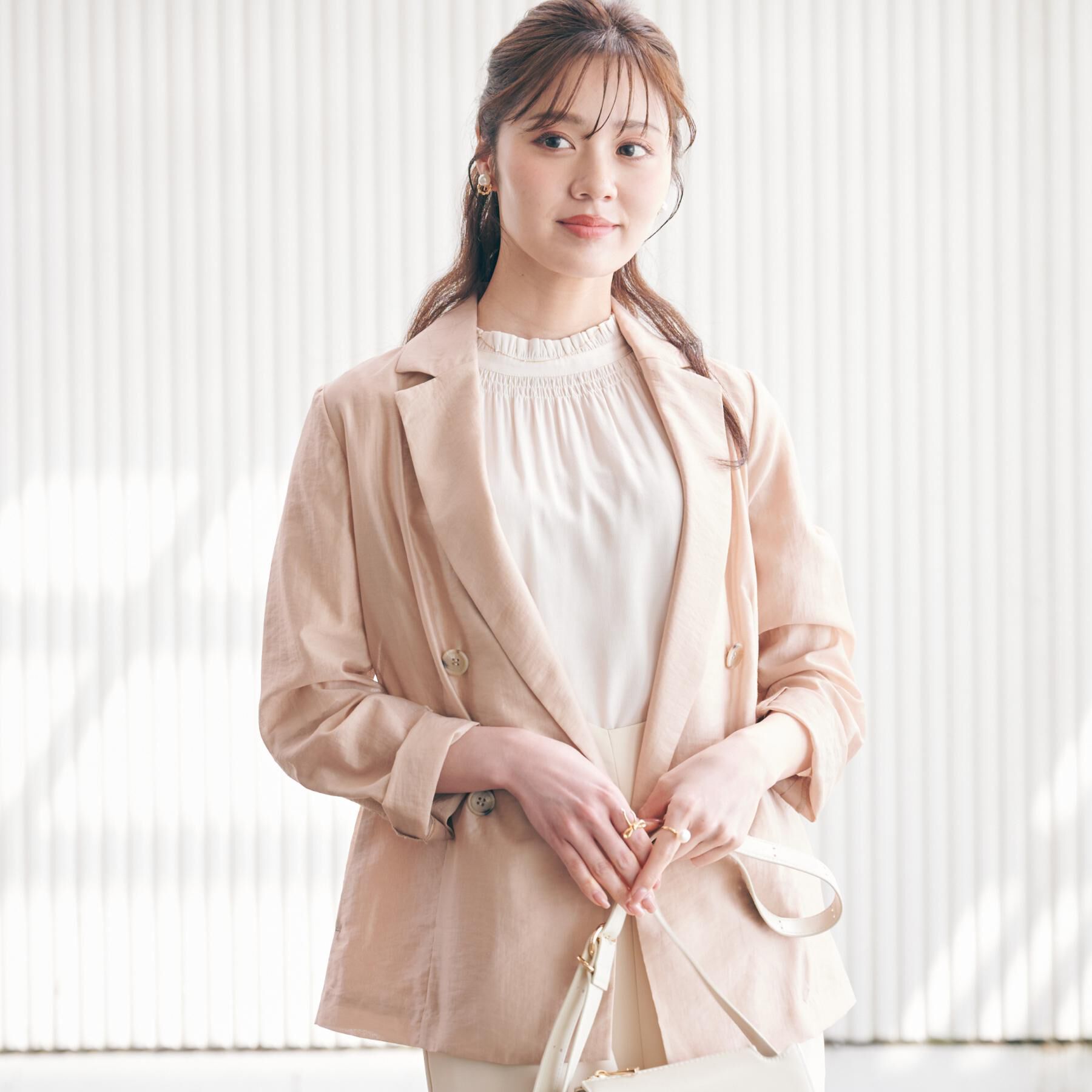 Couture broach「【オシャレな透け感・通勤】シアージャケット」|テーラードジャケット|