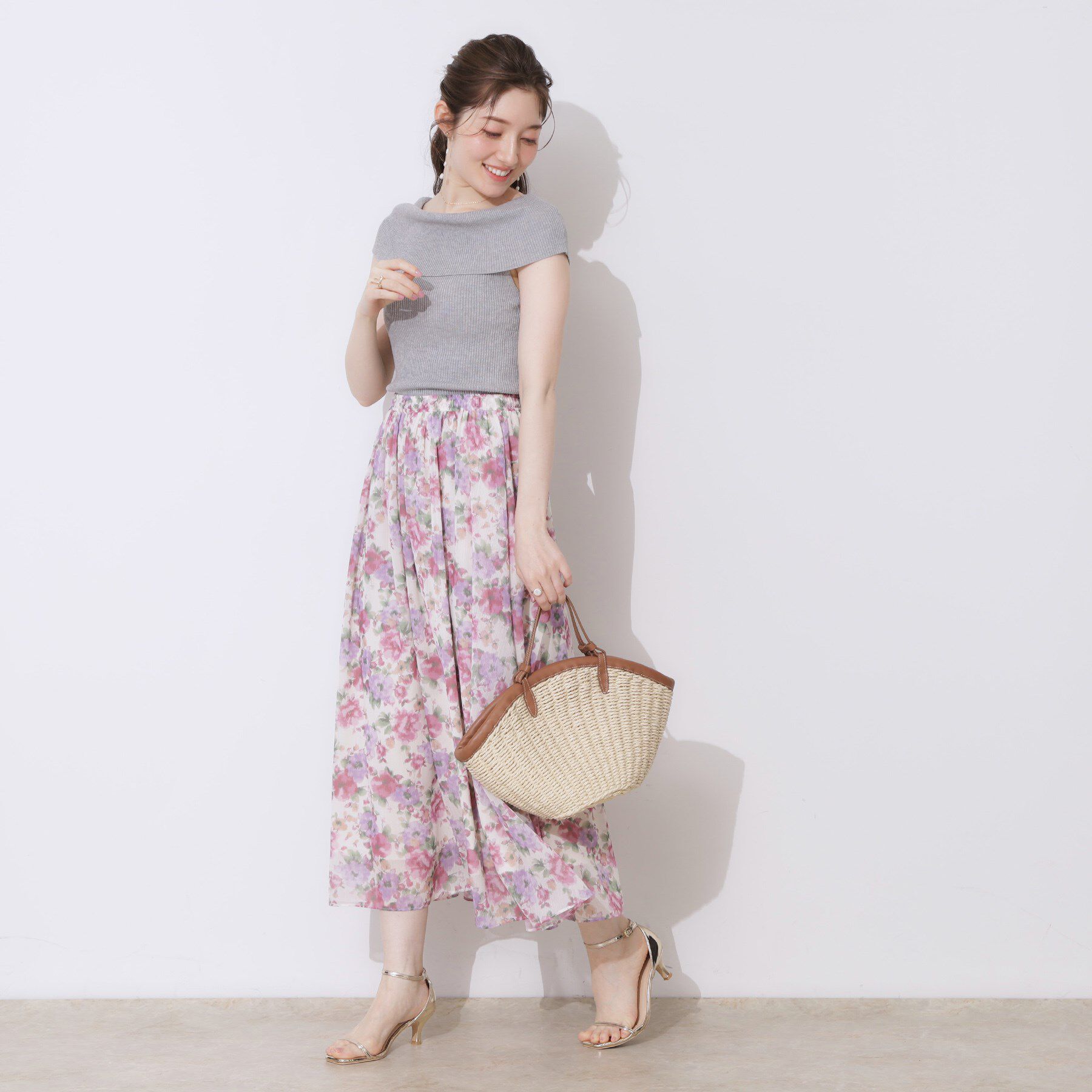 Couture broach「リブオフショルニット」|ニット・セーター|