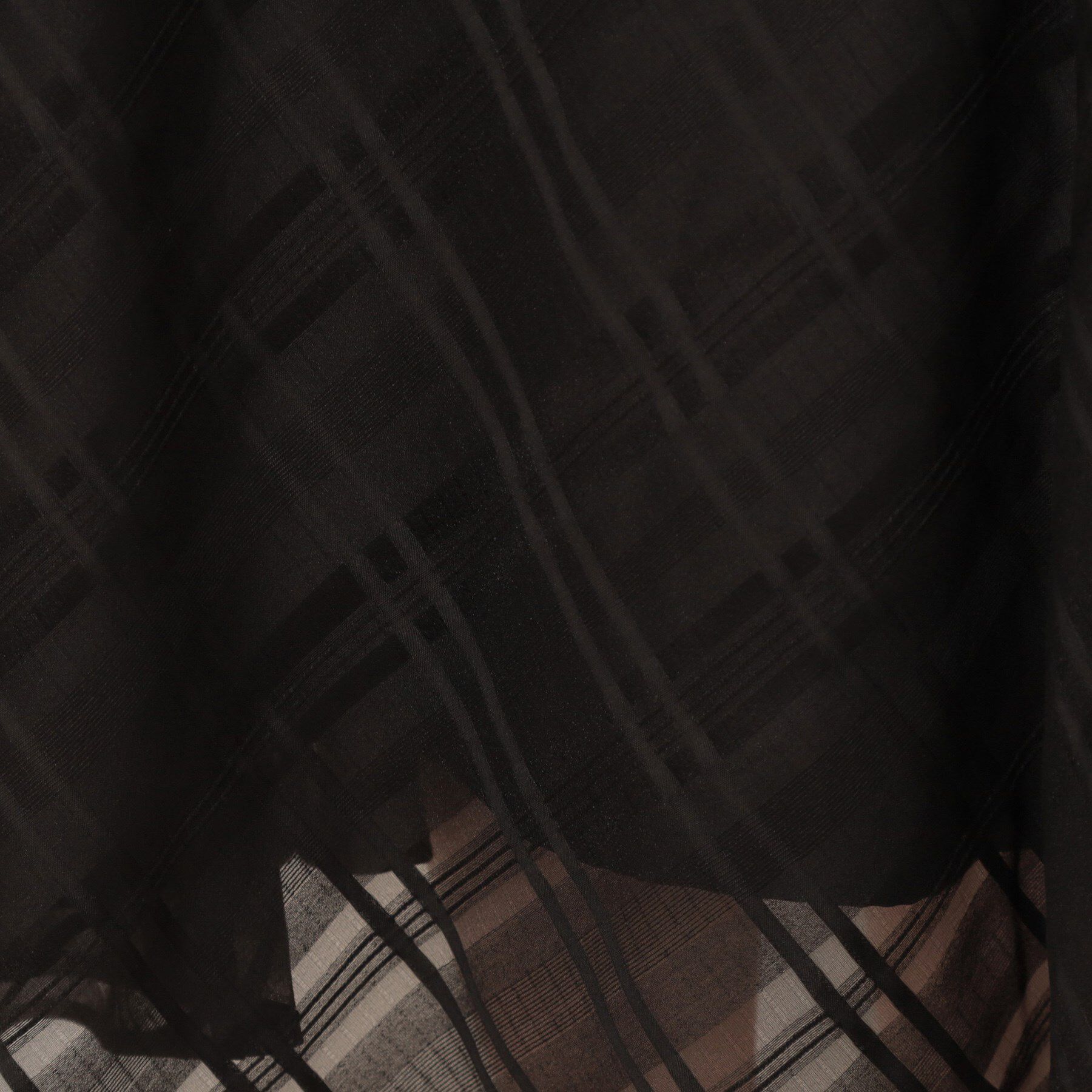 Couture broach「【美シルエット・通勤】シアーチェックオーガンジースカート」|スカート|