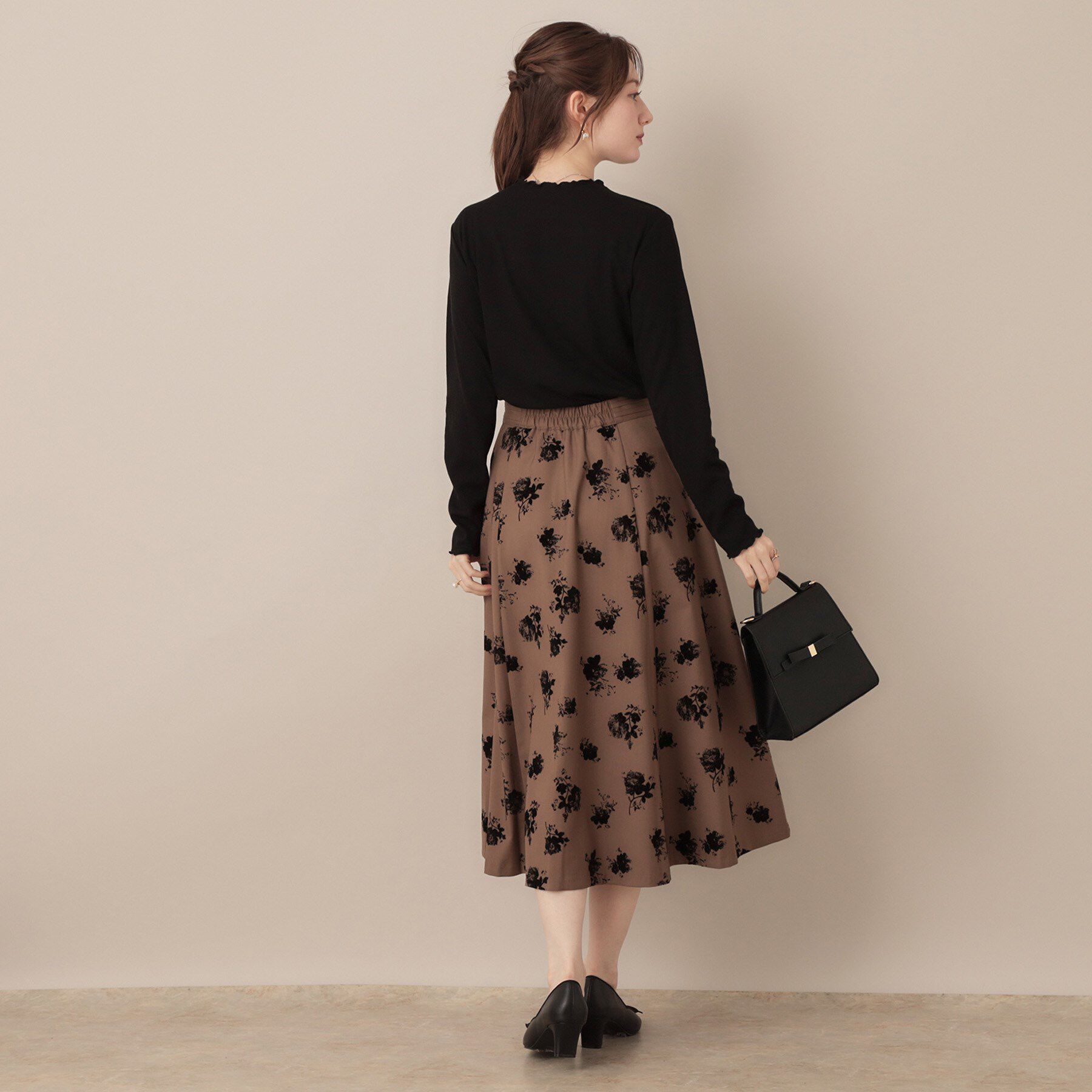 Couture broach「【ほんのりシアー・きれいめ】サステナブル テレコインナートップス」|Tシャツ・カットソー|