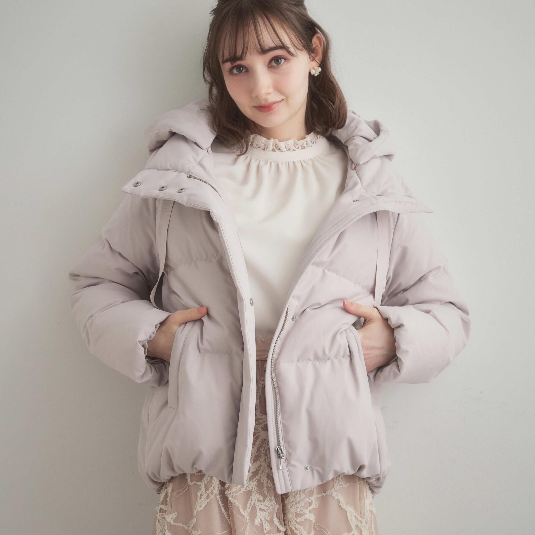 Couture broach「【冬の名品・撥水】愛されダウン」|ダウン|