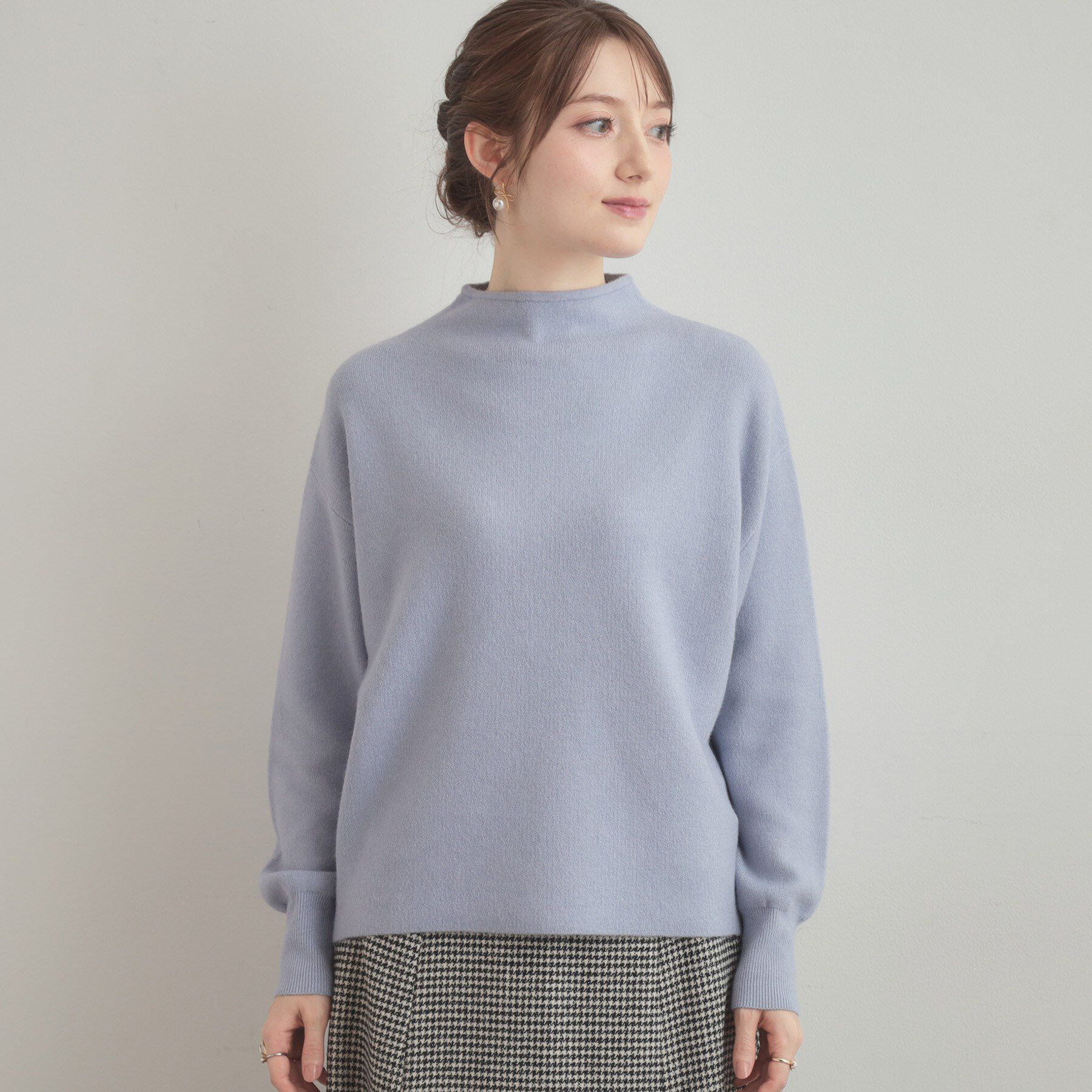 Couture broach「【ゆるふわ・通勤】リッシュアンゴラ バックパール調ニット」|ニット・セーター|