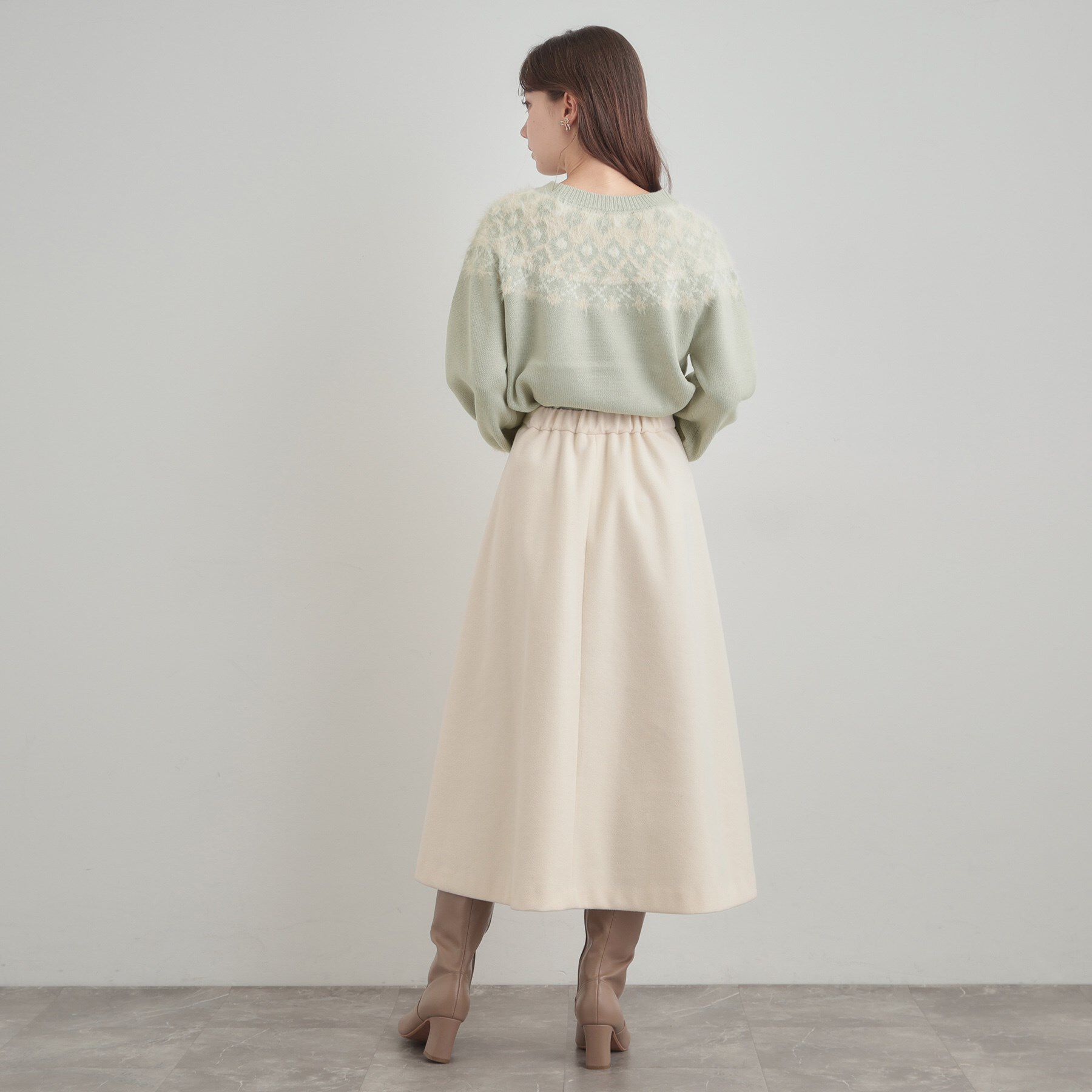 Couture broach「【着映え】求心フェザーニット」|ニット・セーター|