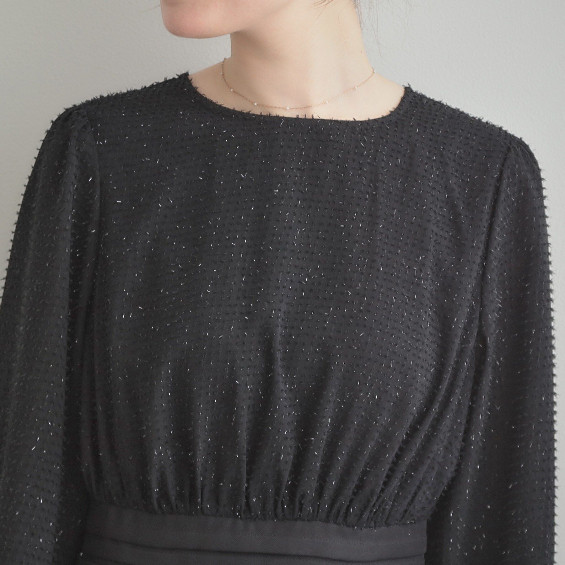 Couture broach「【通勤・ラメジャカード】ドッキングワンピース」|ワンピース|