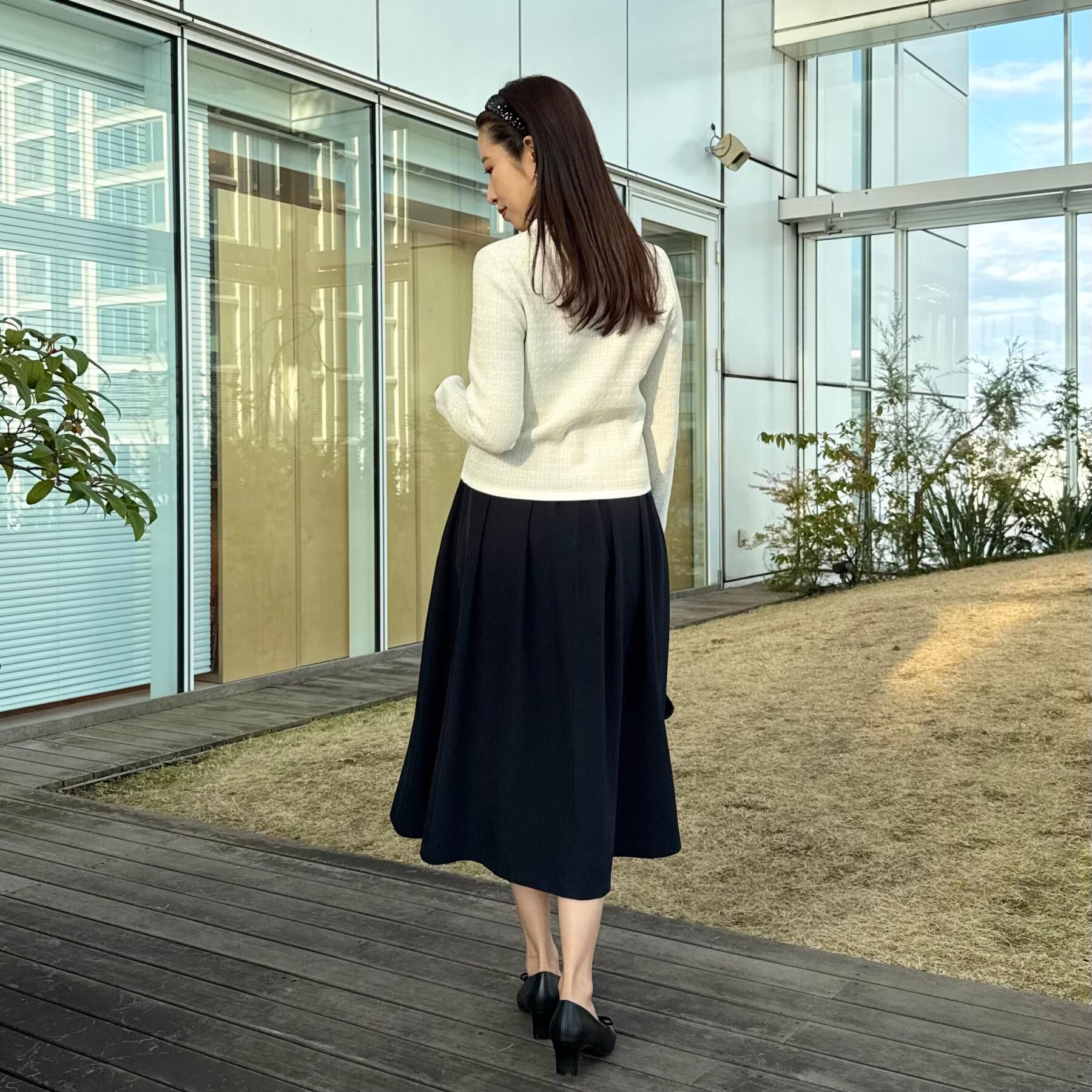 Couture broach「【ハレの日・通勤】ラメツイード ニットカーディガン」|カーディガン|