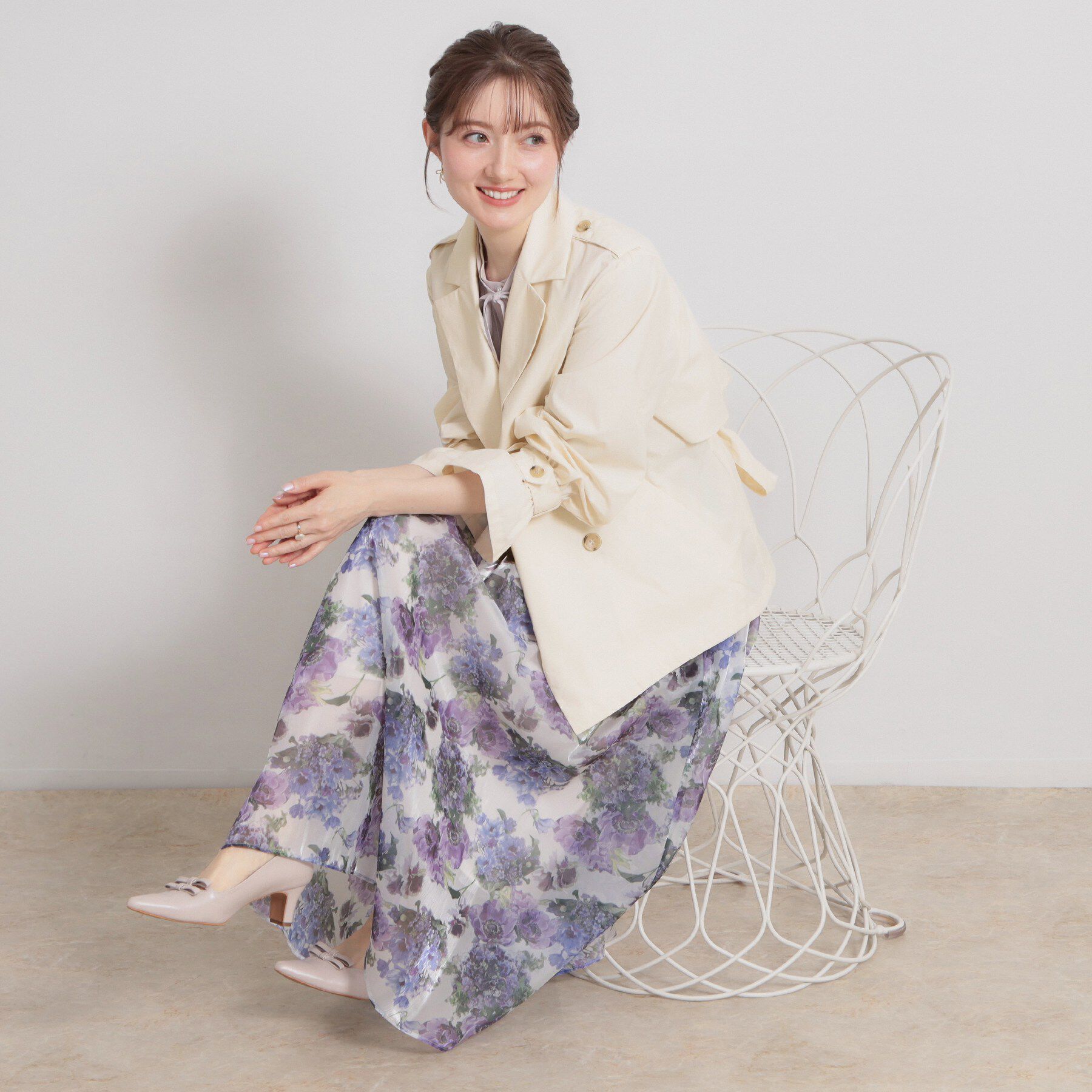 Couture broach「【撥水・洗える】ハーフ トレンチコート」|トレンチコート|