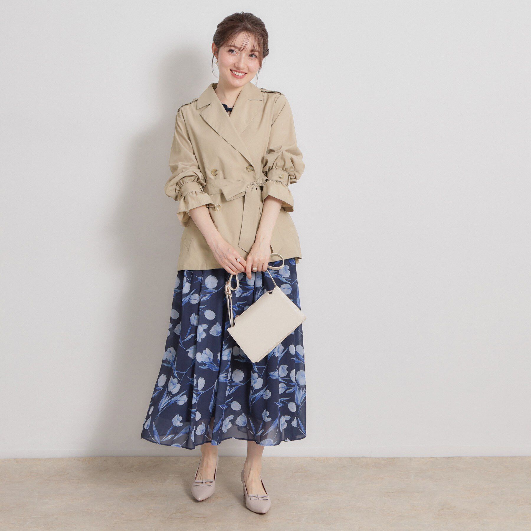 Couture broach「【撥水・洗える】ハーフ トレンチコート」|トレンチコート|