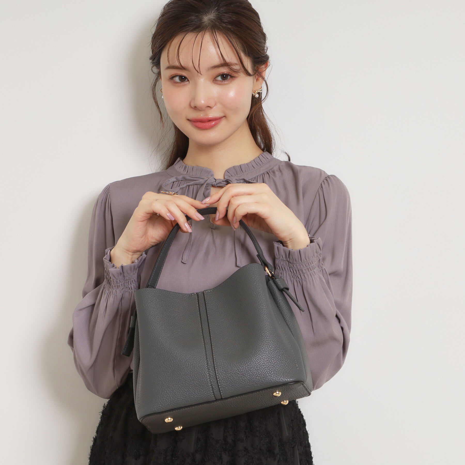 Couture broach「2wayレザー調ハンドバッグ」|ショルダー・メッセンジャー|