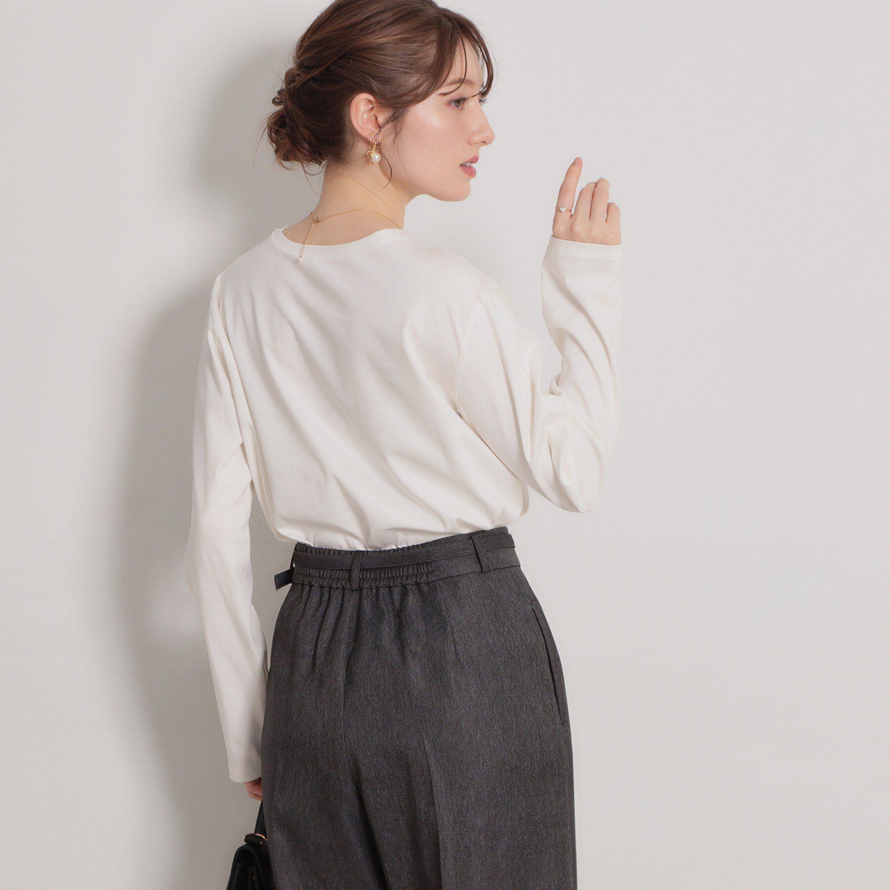 Couture broach「【綿100％・洗える】パリジェンヌ プリントTシャツ」|Tシャツ・カットソー|