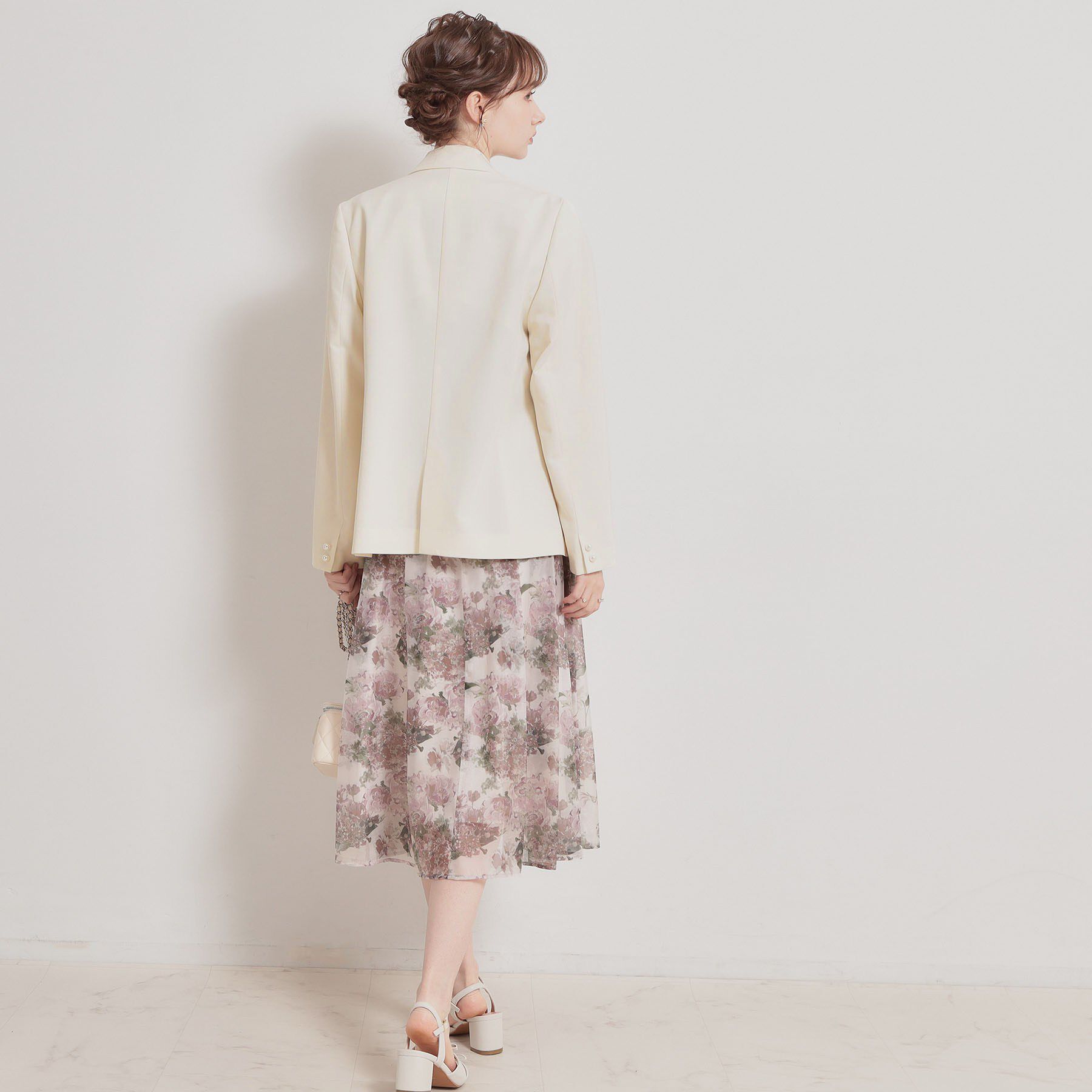 Couture broach「【洗える・ハレの日・通勤】パール調ボタン テーラードジャケット」|テーラードジャケット|