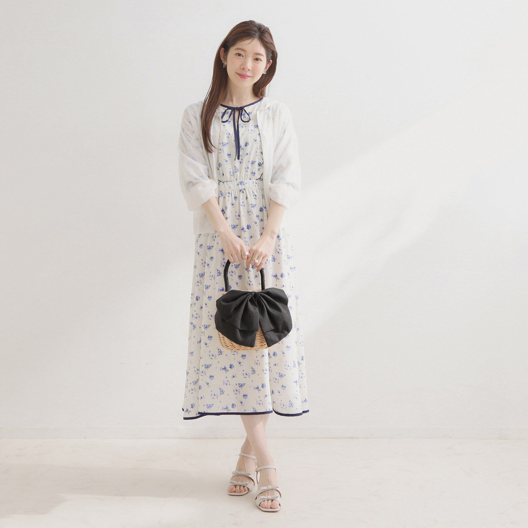 Couture broach「BIGリボン付きラタンバッグ」|ハンドバッグ|