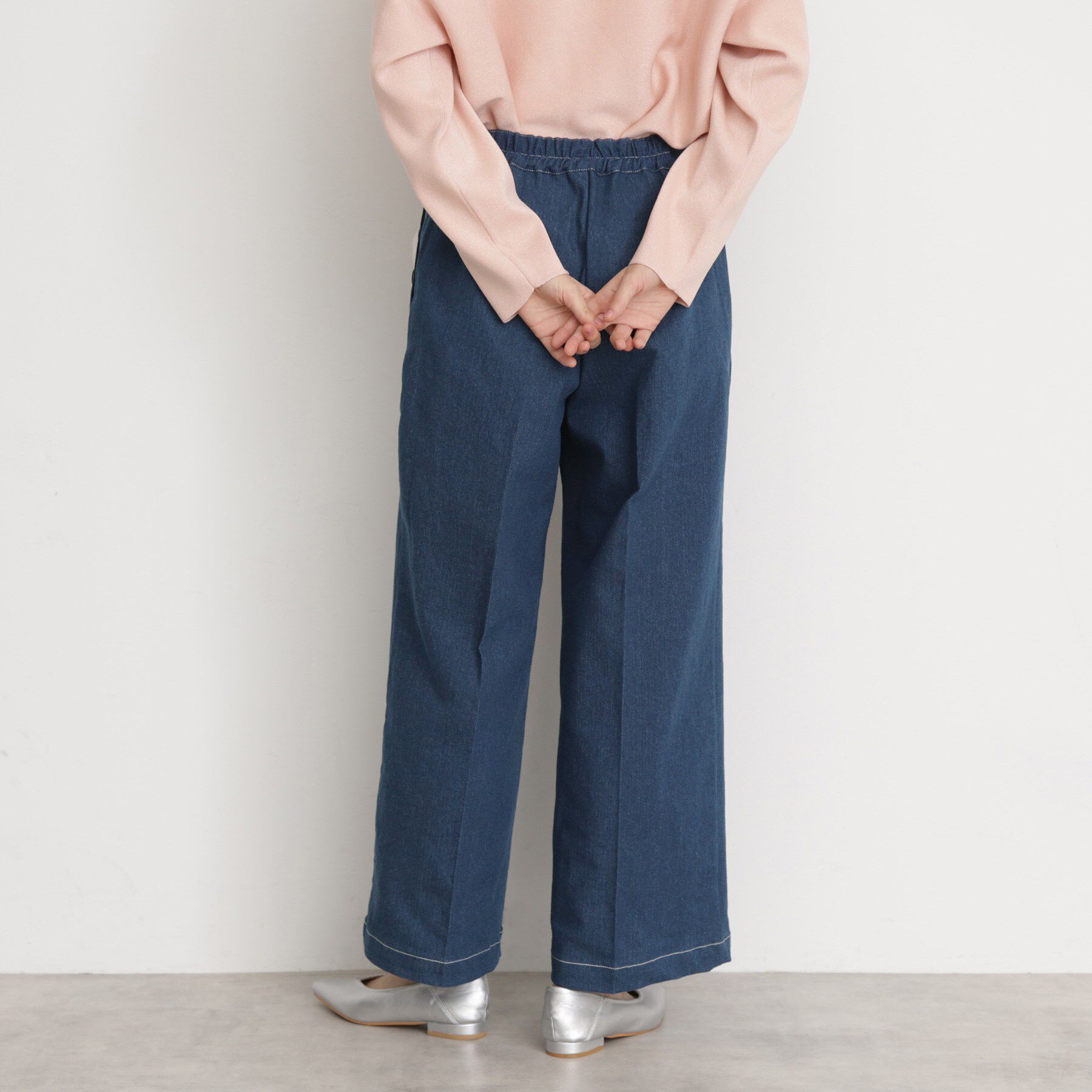 THE SHOP TK「【美脚/オ―ルシーズン】デニムマリンパンツ/洗濯機OK」|デニム|