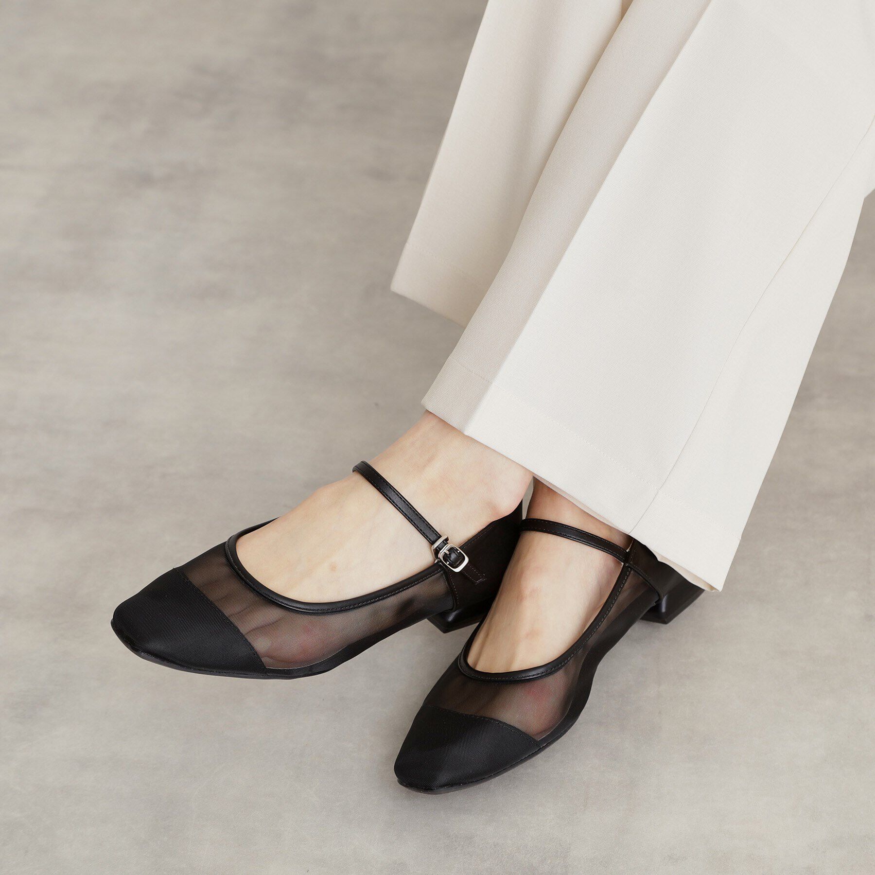 THE SHOP TK「シアーメリージェーン」|パンプス|