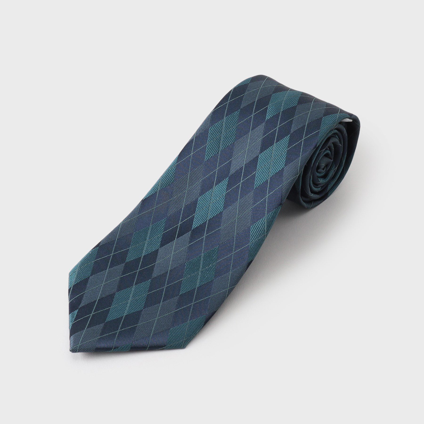 THE SHOP TK「シャドーパターンアソート柄ネクタイ アーガイル／千鳥」|ネクタイ・蝶ネクタイ|ブルーグリーン(29