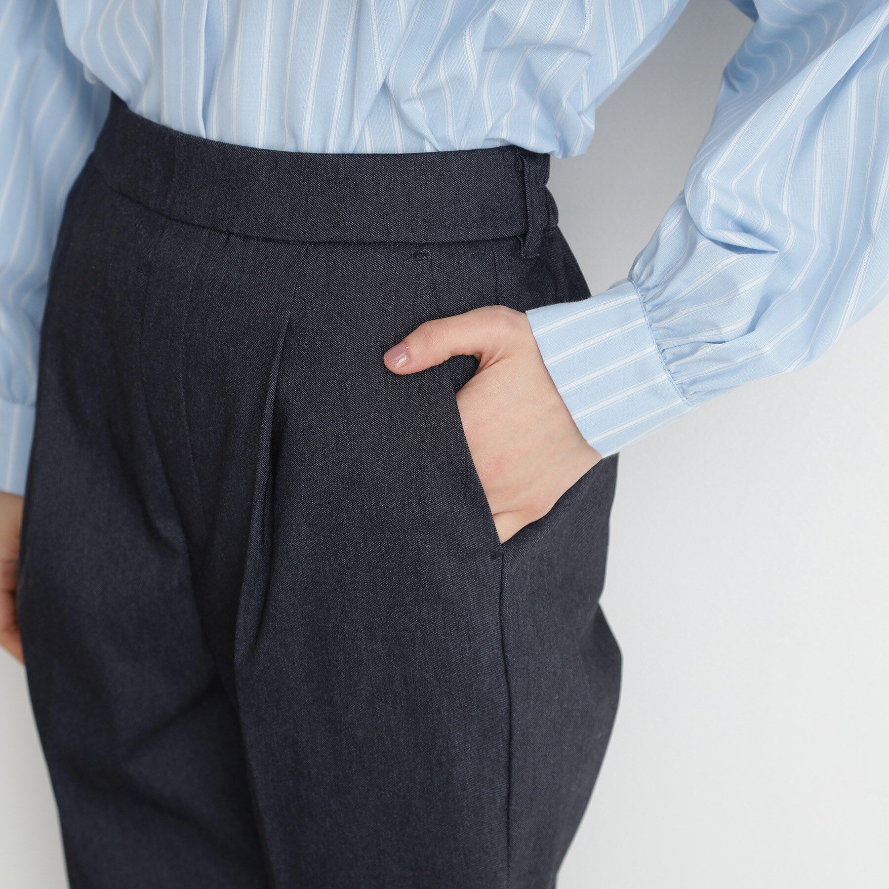 THE SHOP TK「ハイパーストレッチテーパードパンツ【洗える】」|その他|