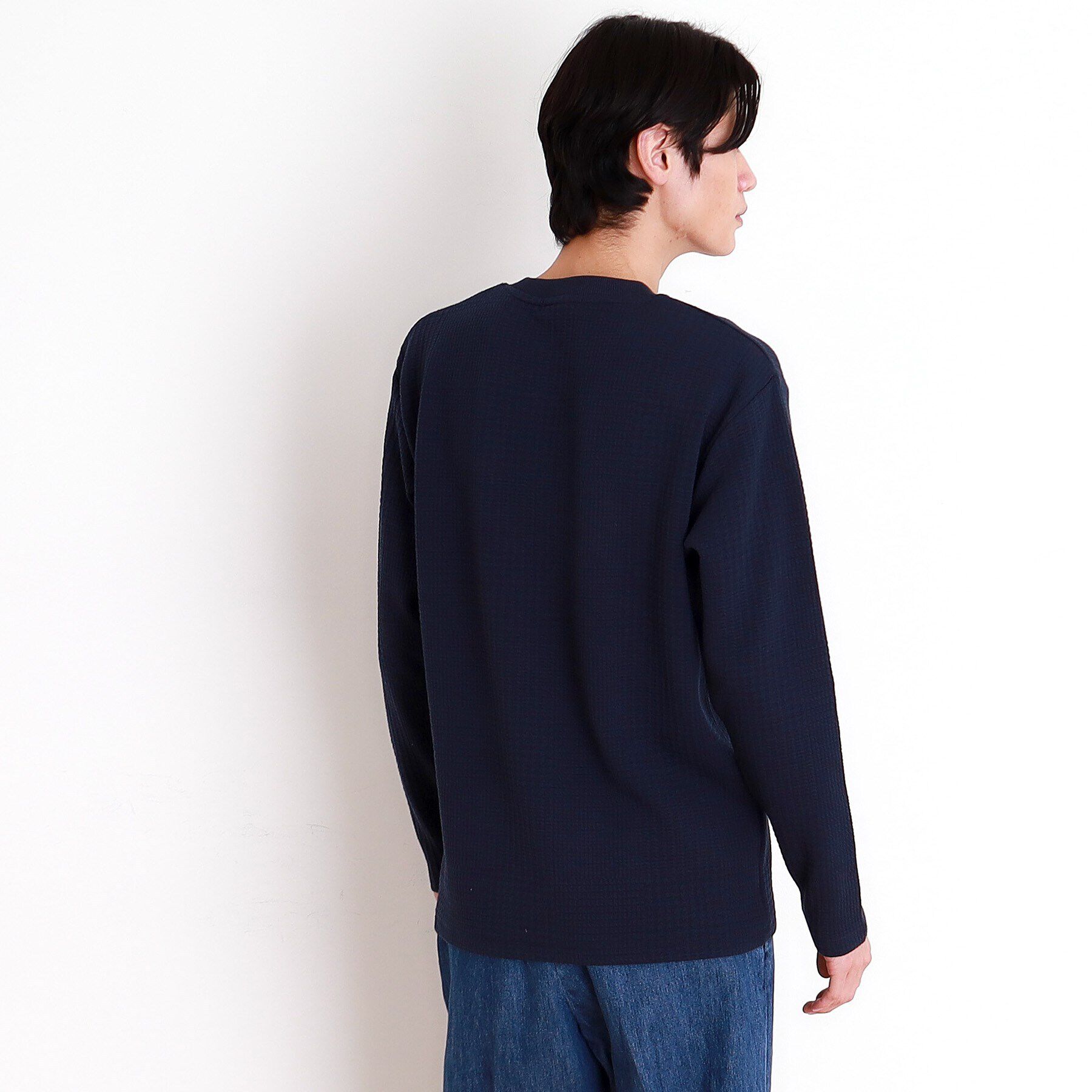 THE SHOP TK「ふくれジャガード長袖Tシャツ」|Tシャツ・カットソー|