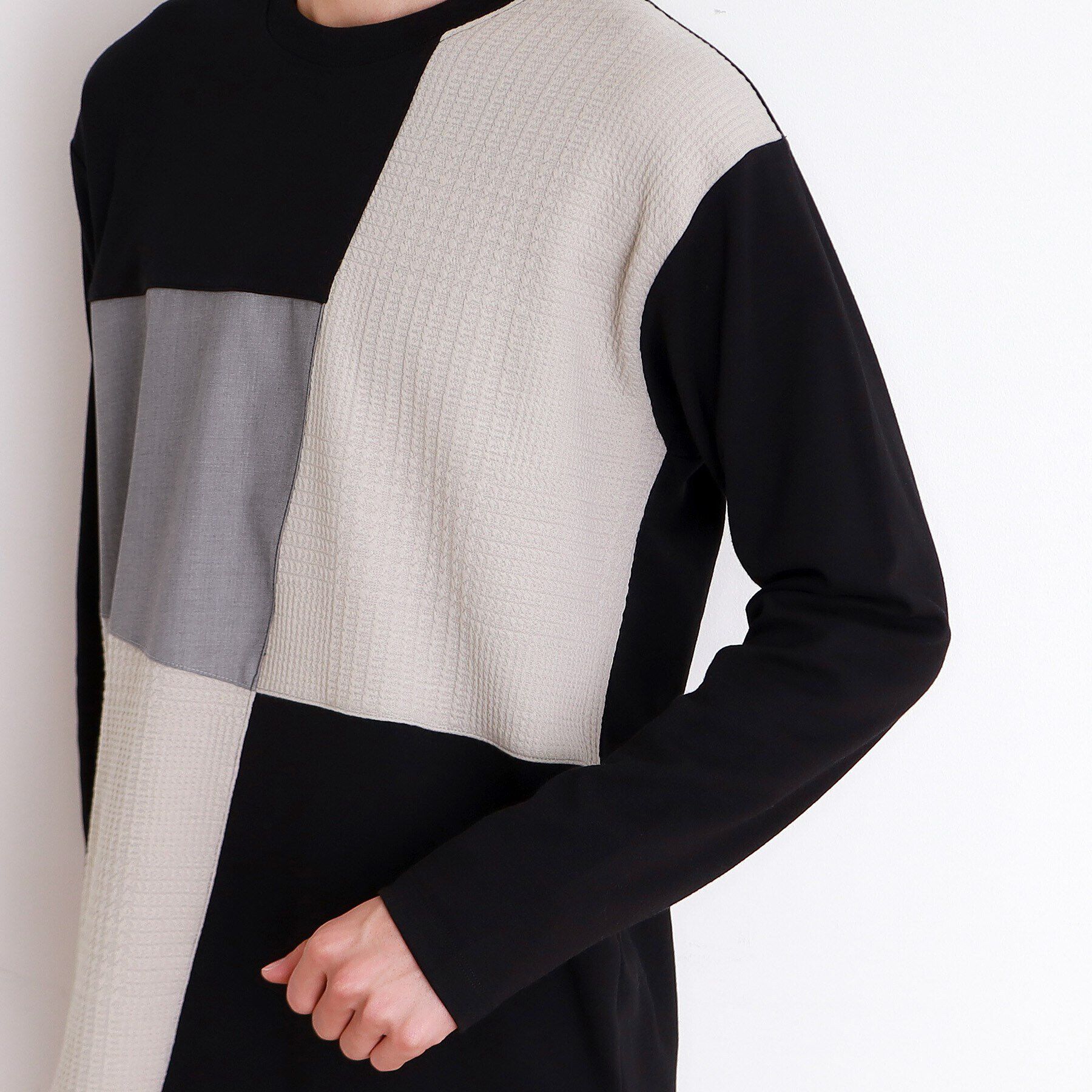 THE SHOP TK「パネルブロッキング長袖Tシャツ」|Tシャツ・カットソー|