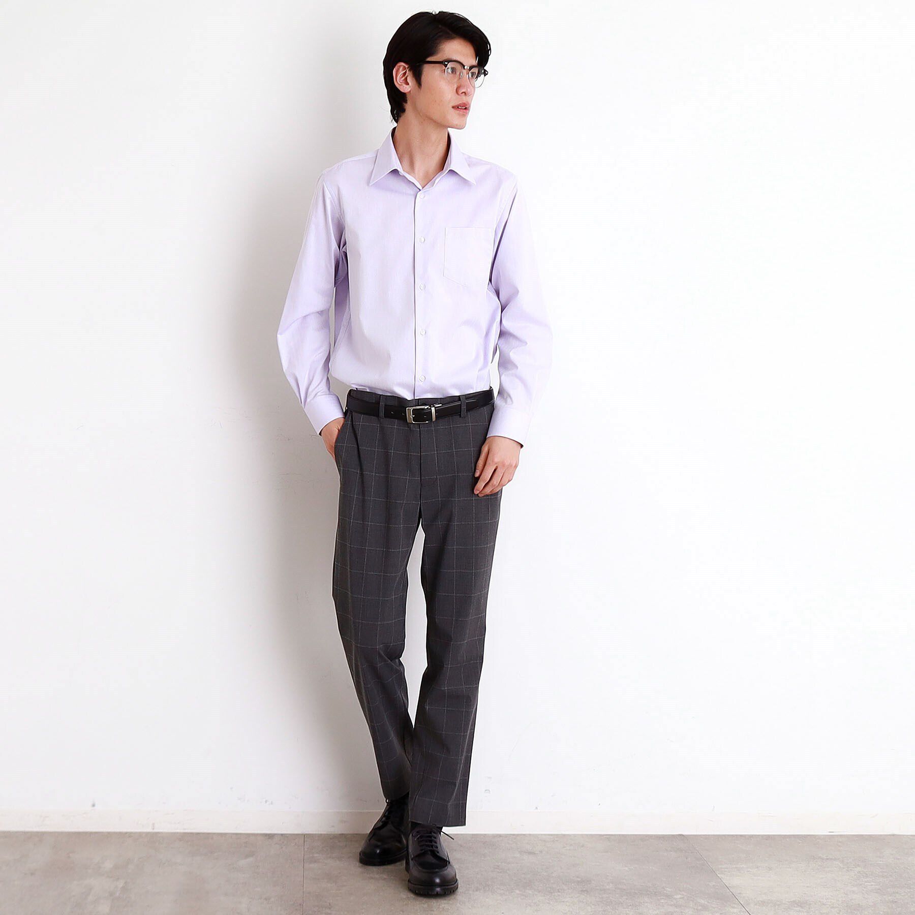 THE SHOP TK「ドレスへリンボンシャツ」|シャツ・ブラウス|