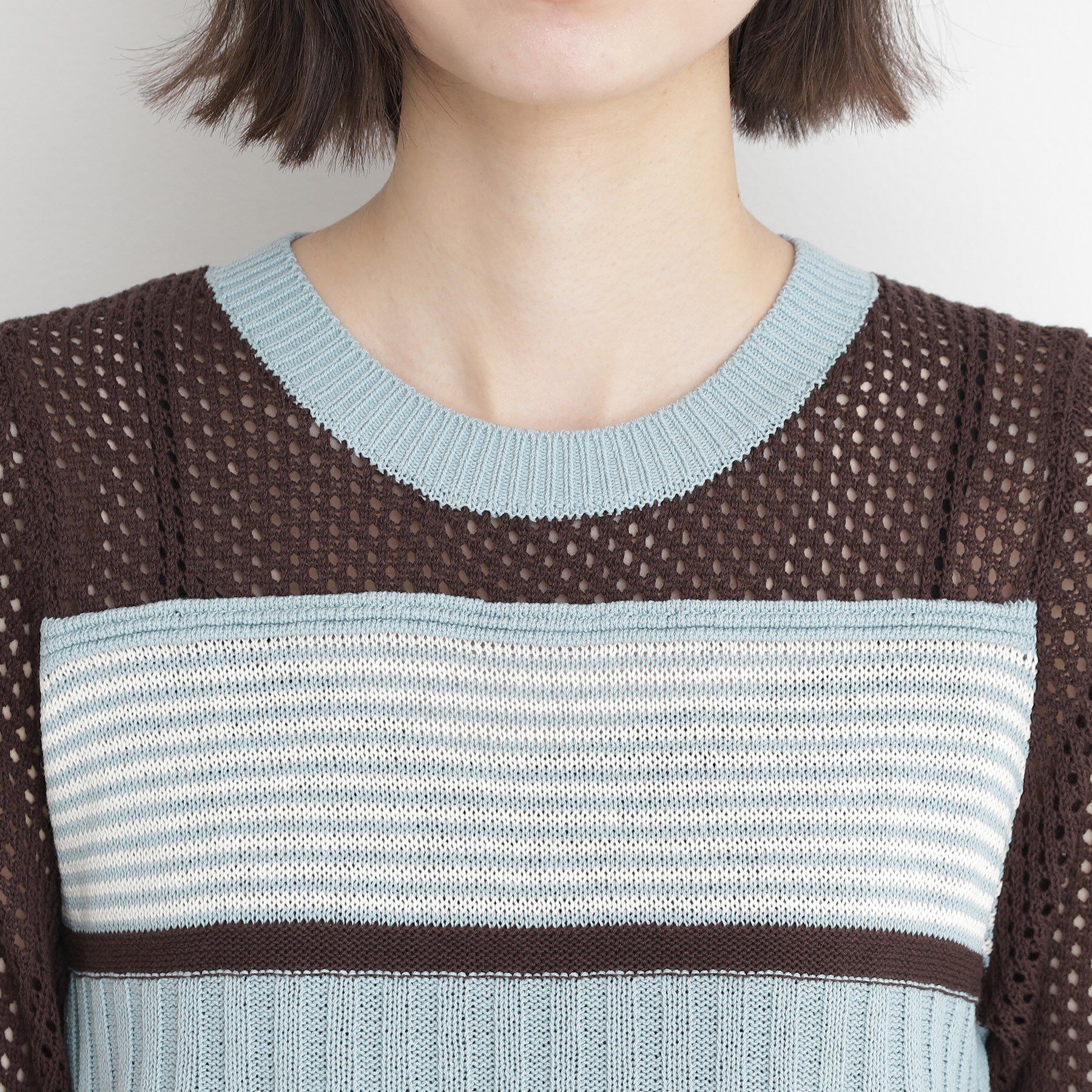 THE SHOP TK「マルチボーダートップス【洗える】」|ニット・セーター|