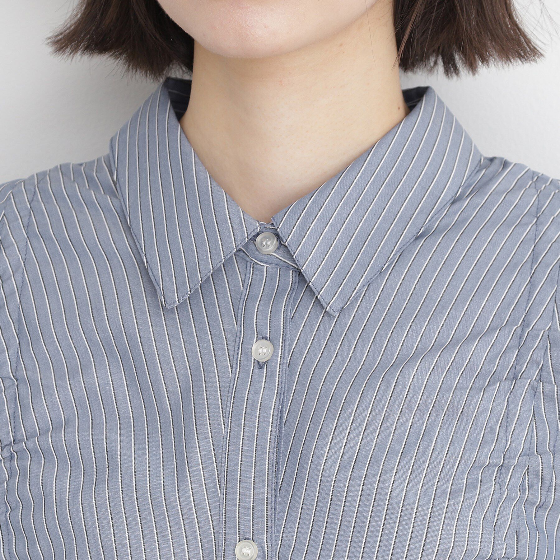 THE SHOP TK「リボンギャザーシャツ【洗濯機OK】」|シャツ・ブラウス|