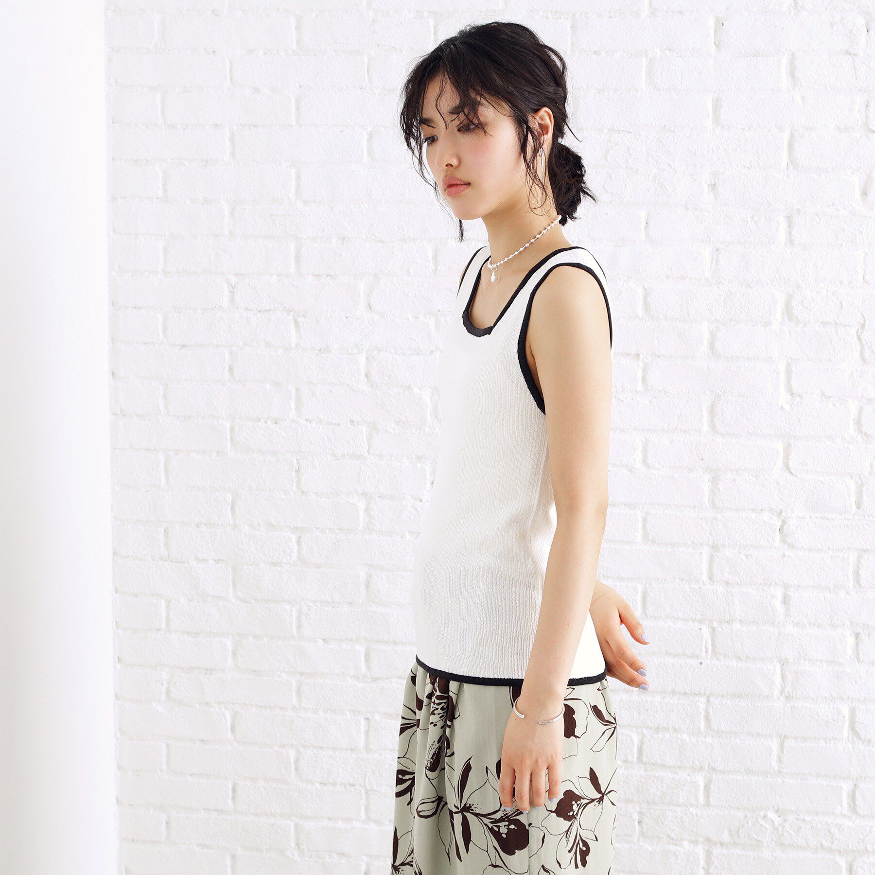 THE SHOP TK「ランダムガータータンク【前後2WAY/洗濯機OK】」|キャミソール|