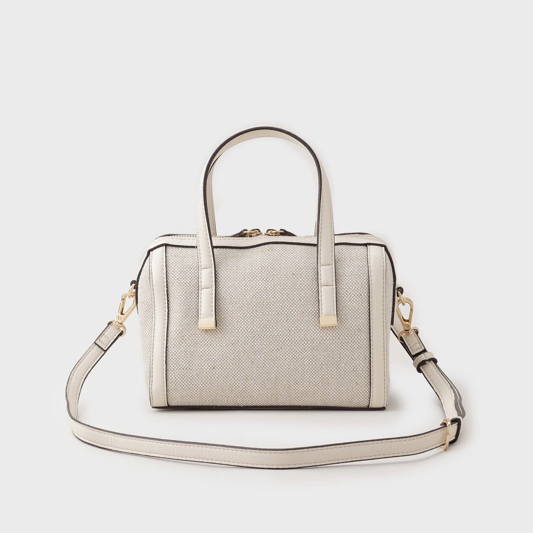 THE SHOP TK「キャンバス合皮コンビミニバッグ」|ショルダー・メッセンジャー|