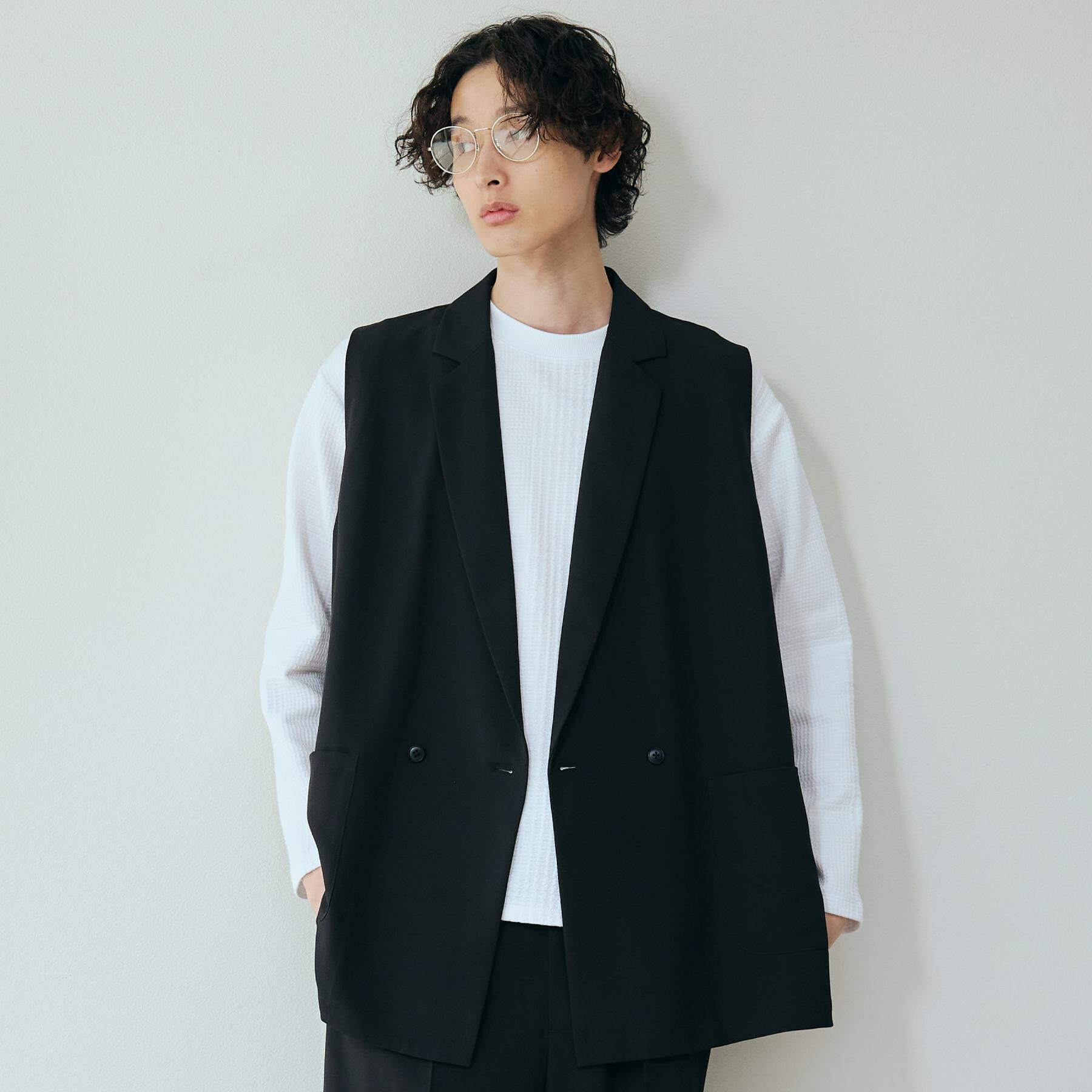 THE SHOP TK「ダブルジレ【セットアップ可/洗濯機OK】」|ベスト・ジレ|