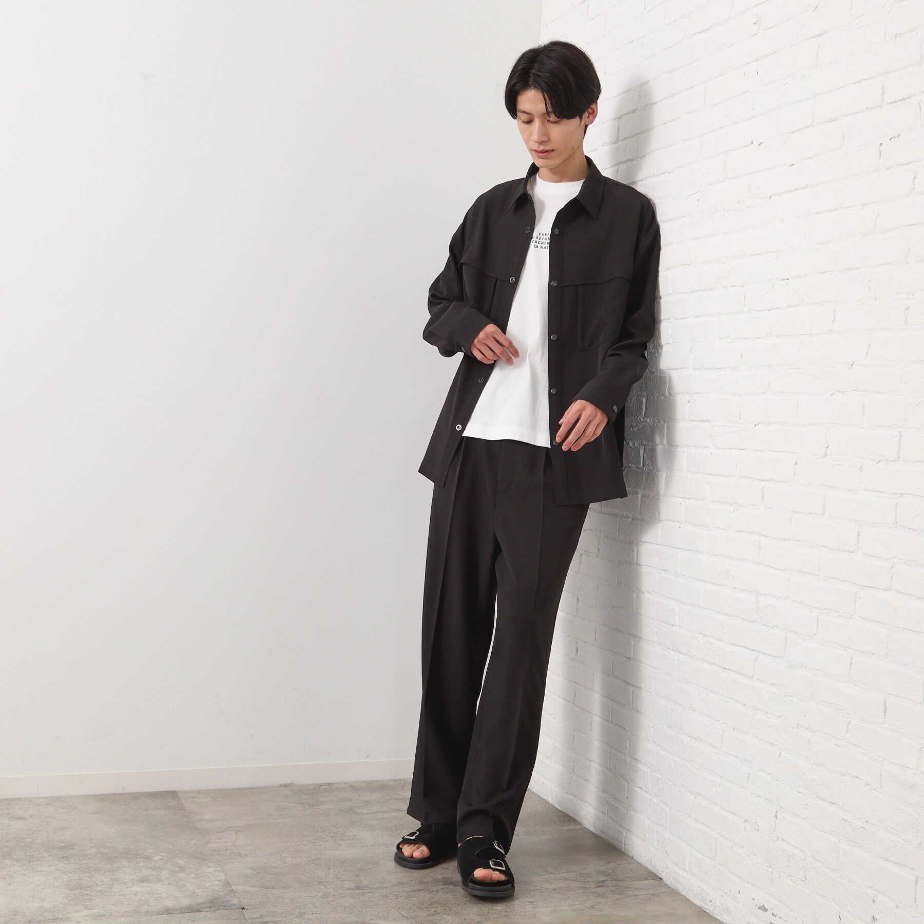 THE SHOP TK「ダブルポケットシャツ【セットアップ可/洗濯機OK】」|シャツ・ブラウス|