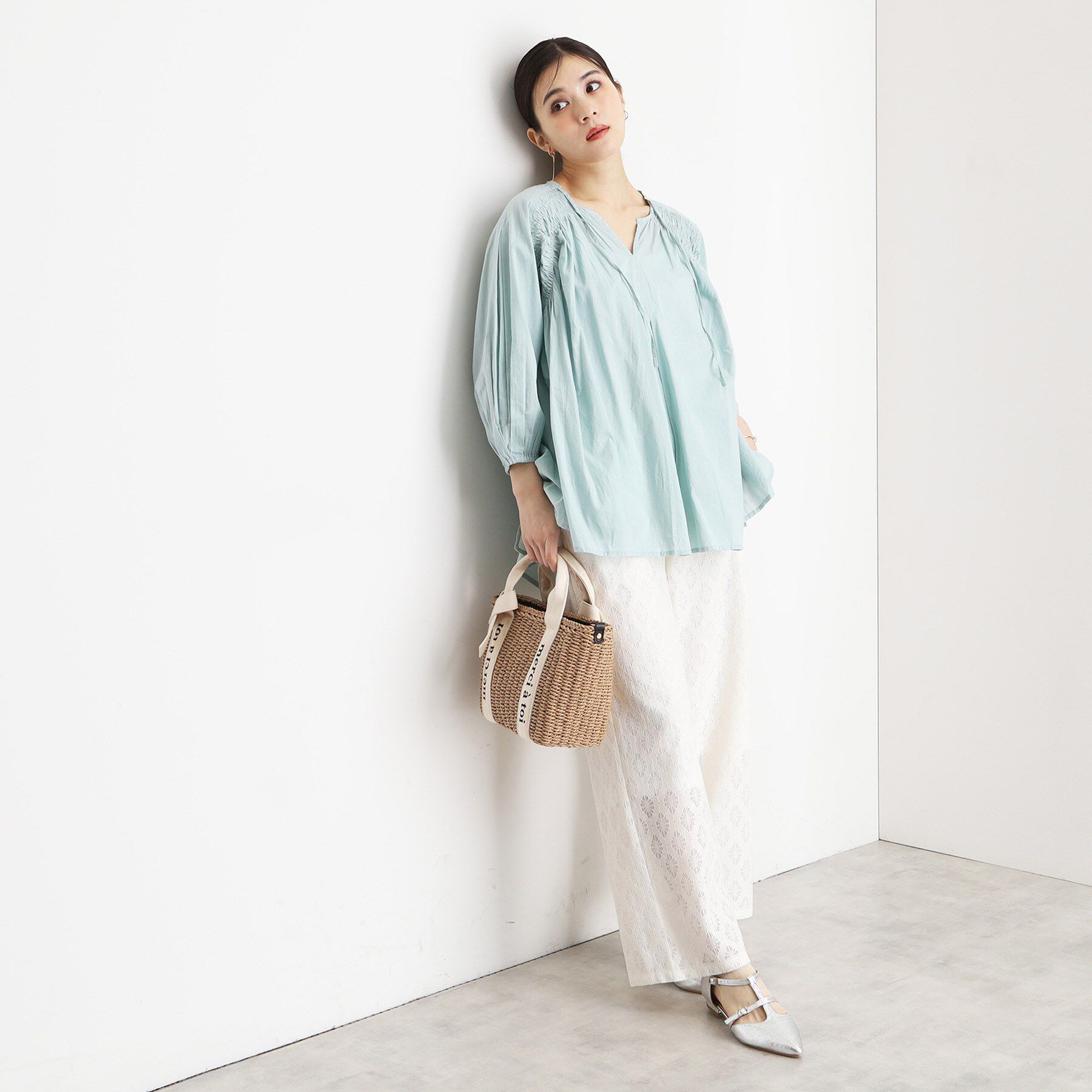 THE SHOP TK「レースワイドパンツ【洗濯機OK】」|その他|