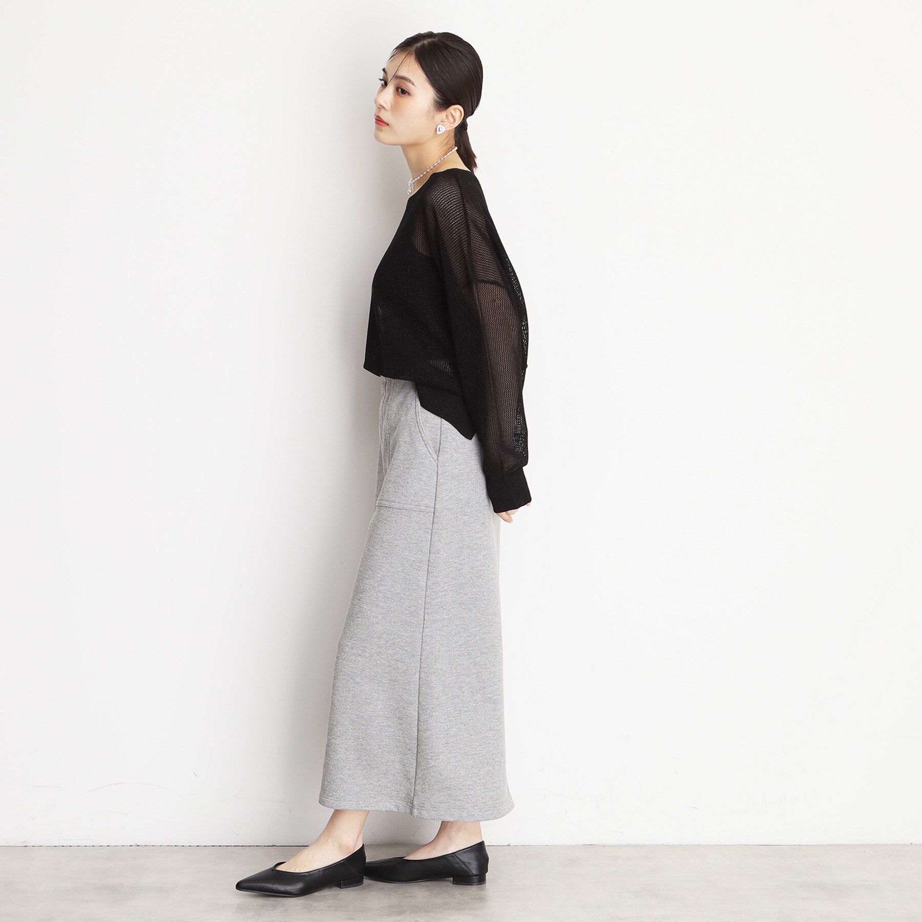 THE SHOP TK「ラメメッシュニット」|ニット・セーター|