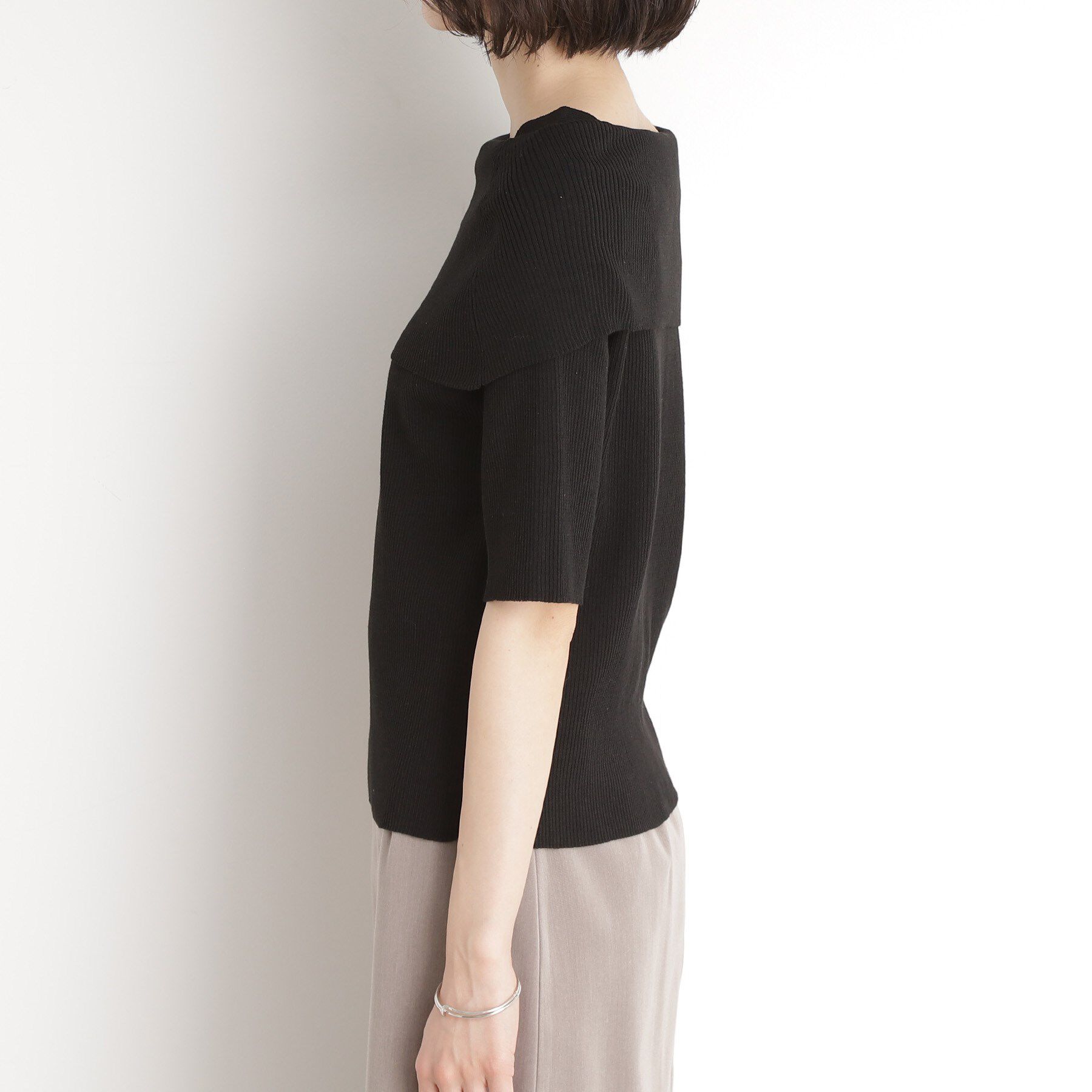 THE SHOP TK「オフショルダーニット【洗濯機OK】」|ニット・セーター|