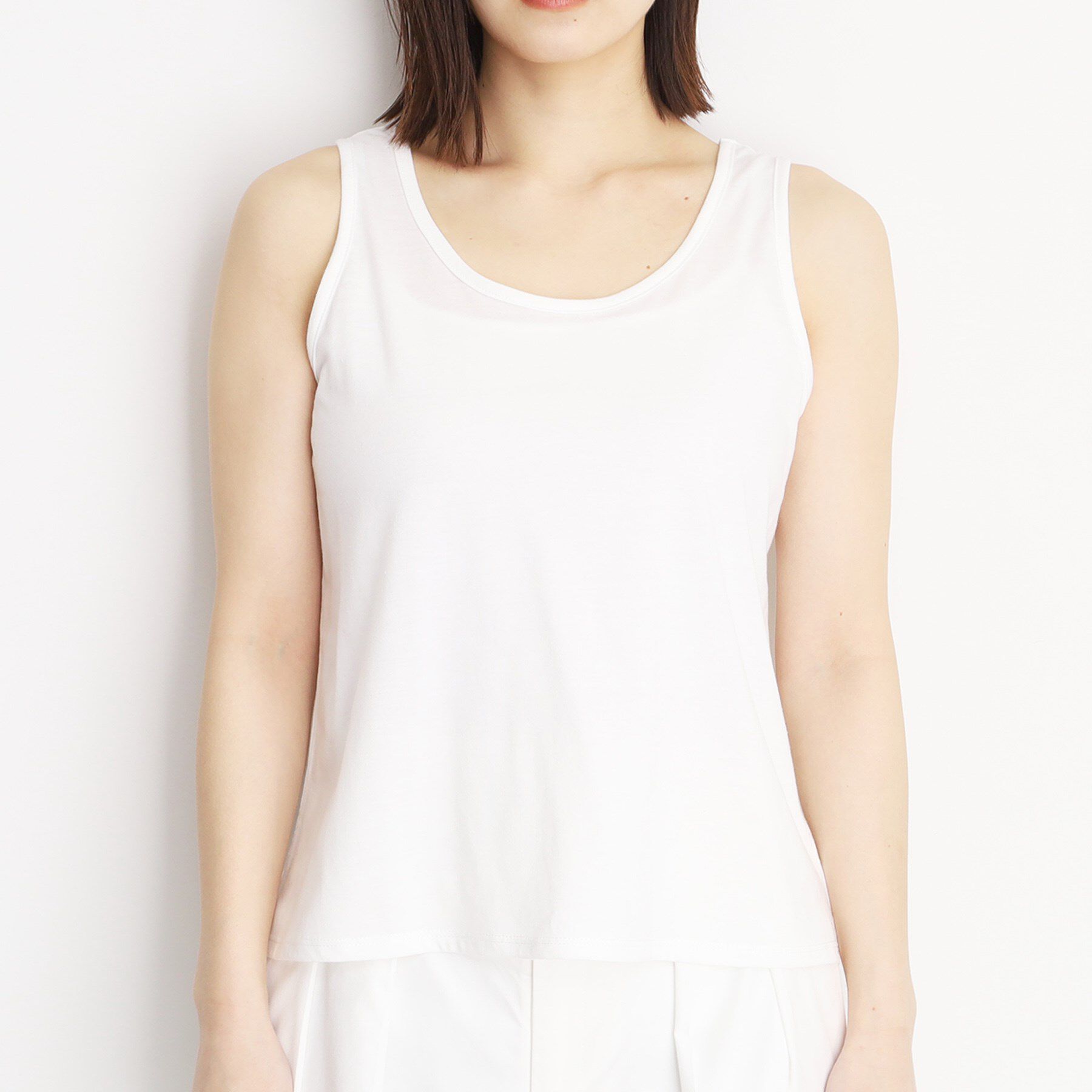 THE SHOP TK「【前後2WAY】タンク付透かし柄ニット/洗える」|その他|