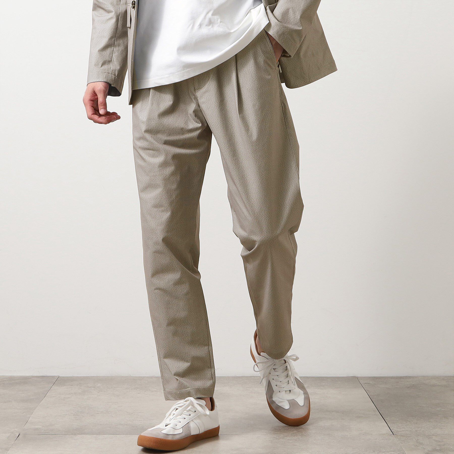 THE SHOP TK「スマートムーブメッシュイージーパンツ【セットアップ可/洗濯機OK】」|その他|ライトグレー(011