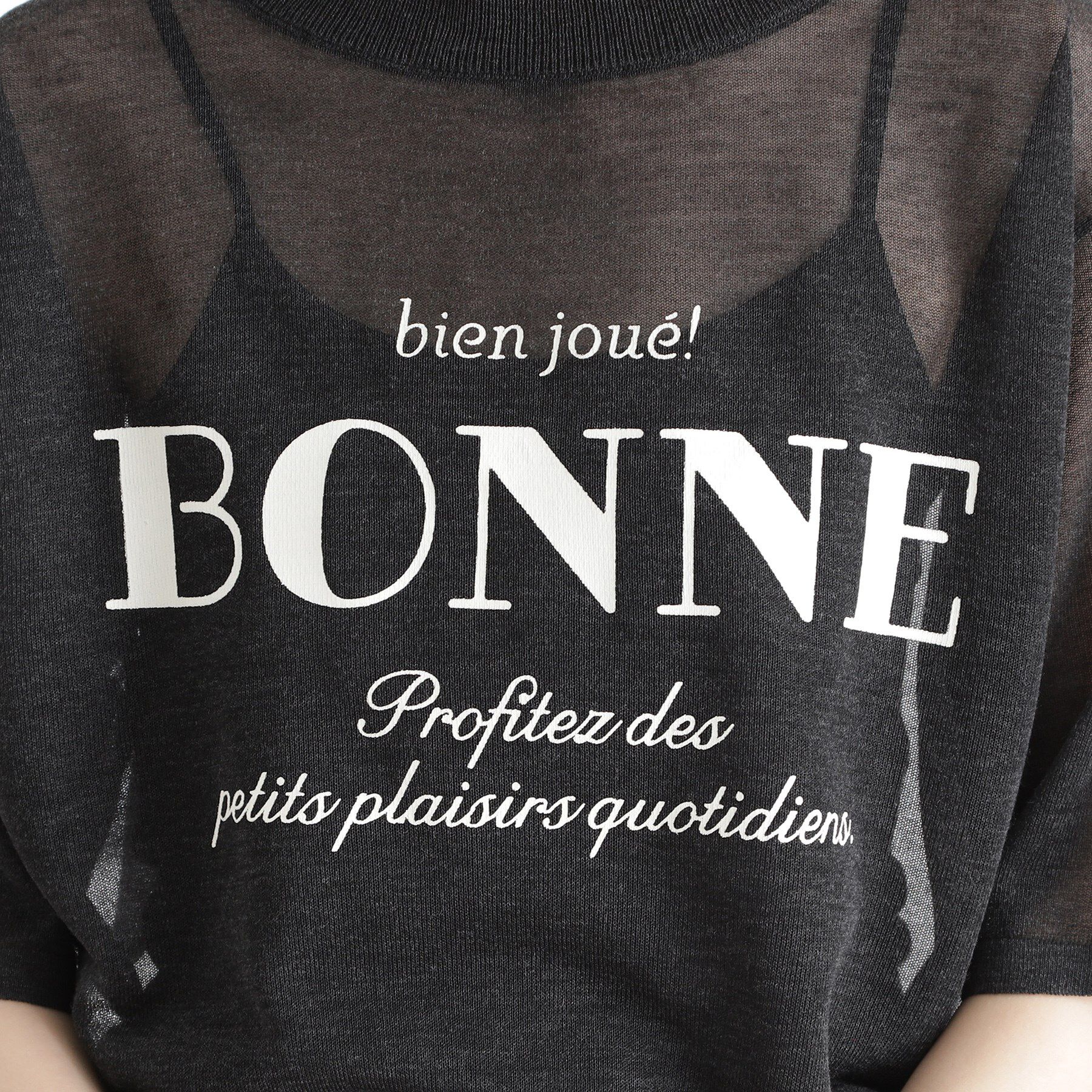 THE SHOP TK「光沢シアーロゴプルオーバー【洗える】」|Tシャツ・カットソー|