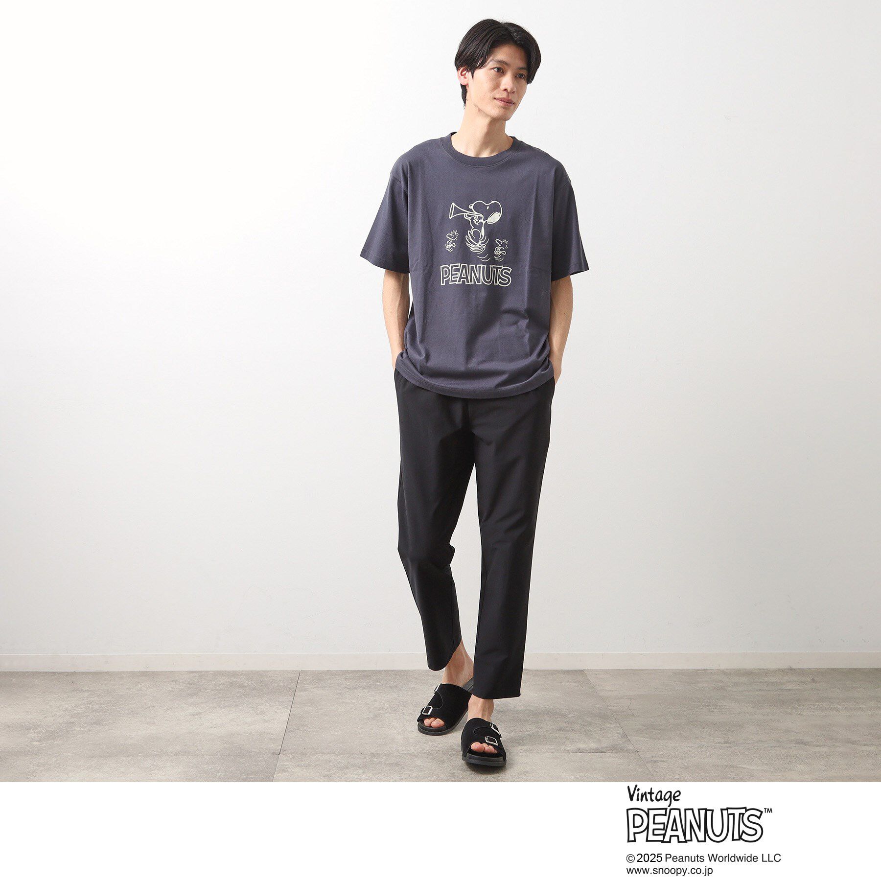 THE SHOP TK「75周年PEANUTSデザイン半袖Tシャツ」|Tシャツ・カットソー|